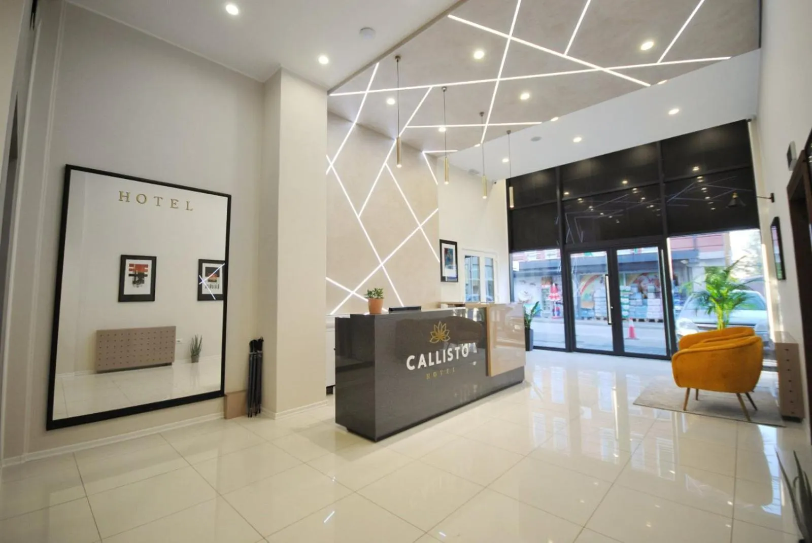 Lobby or reception in Hotel Callisto
