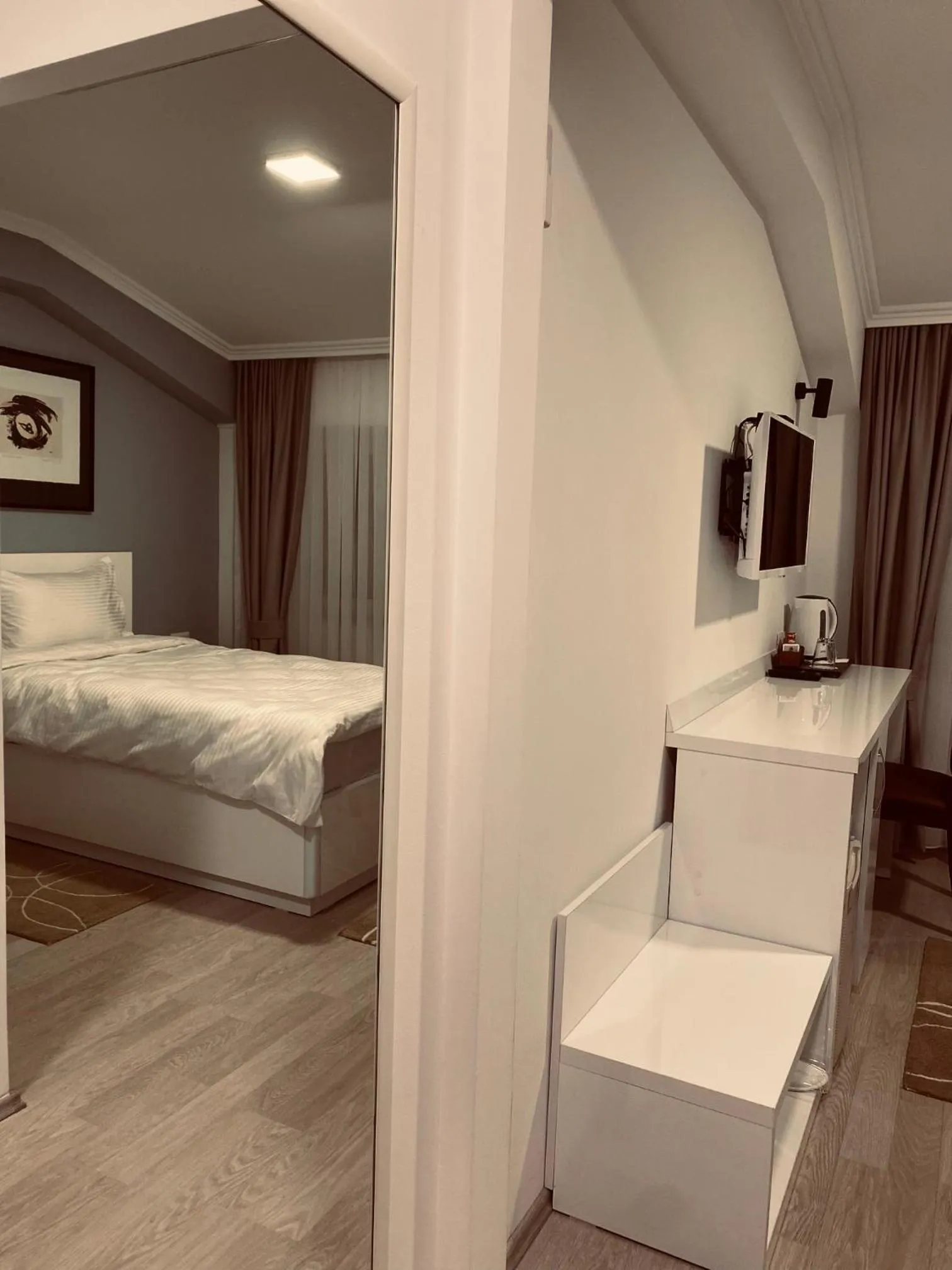 Bed in Hotel Callisto