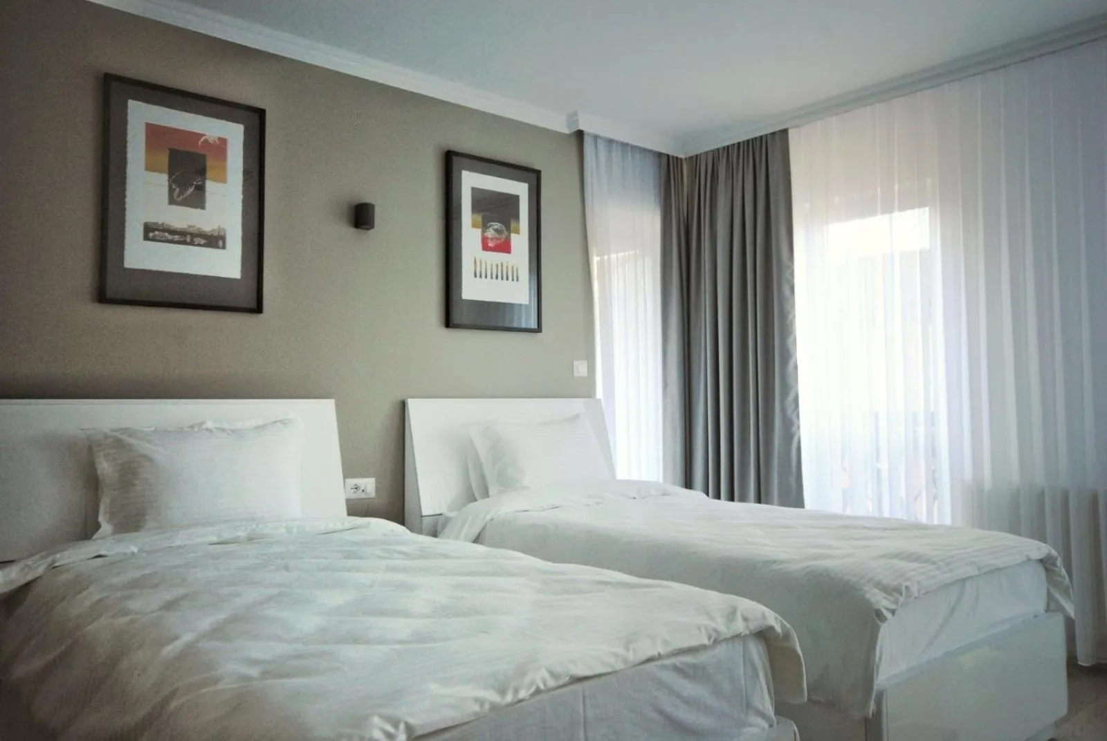 Bed in Hotel Callisto