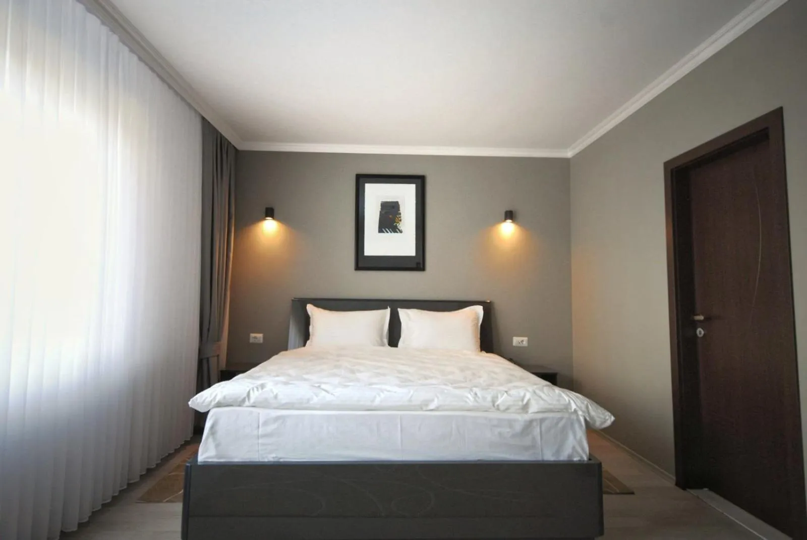 Bed in Hotel Callisto