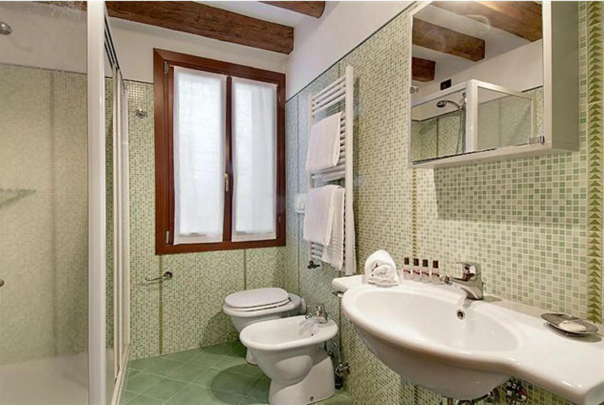 Shower in Salmaso Apartments