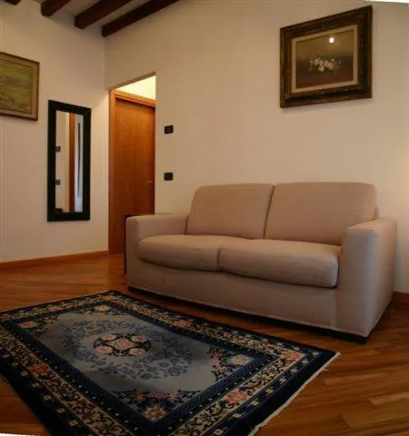 Seating area in Salmaso Apartments