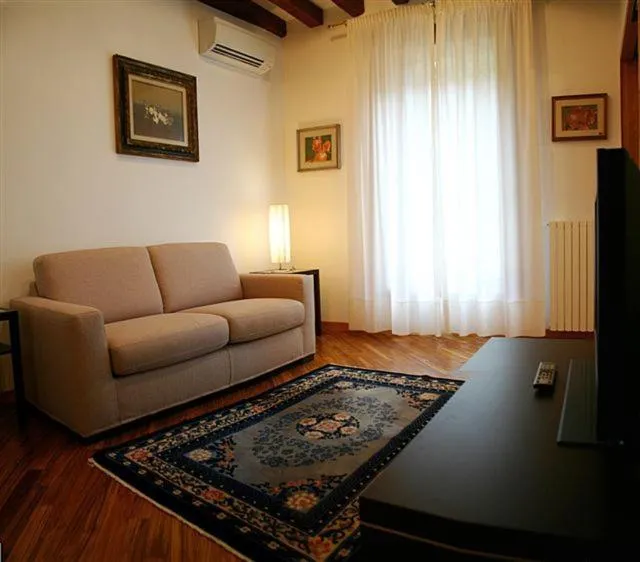 Seating area in Salmaso Apartments