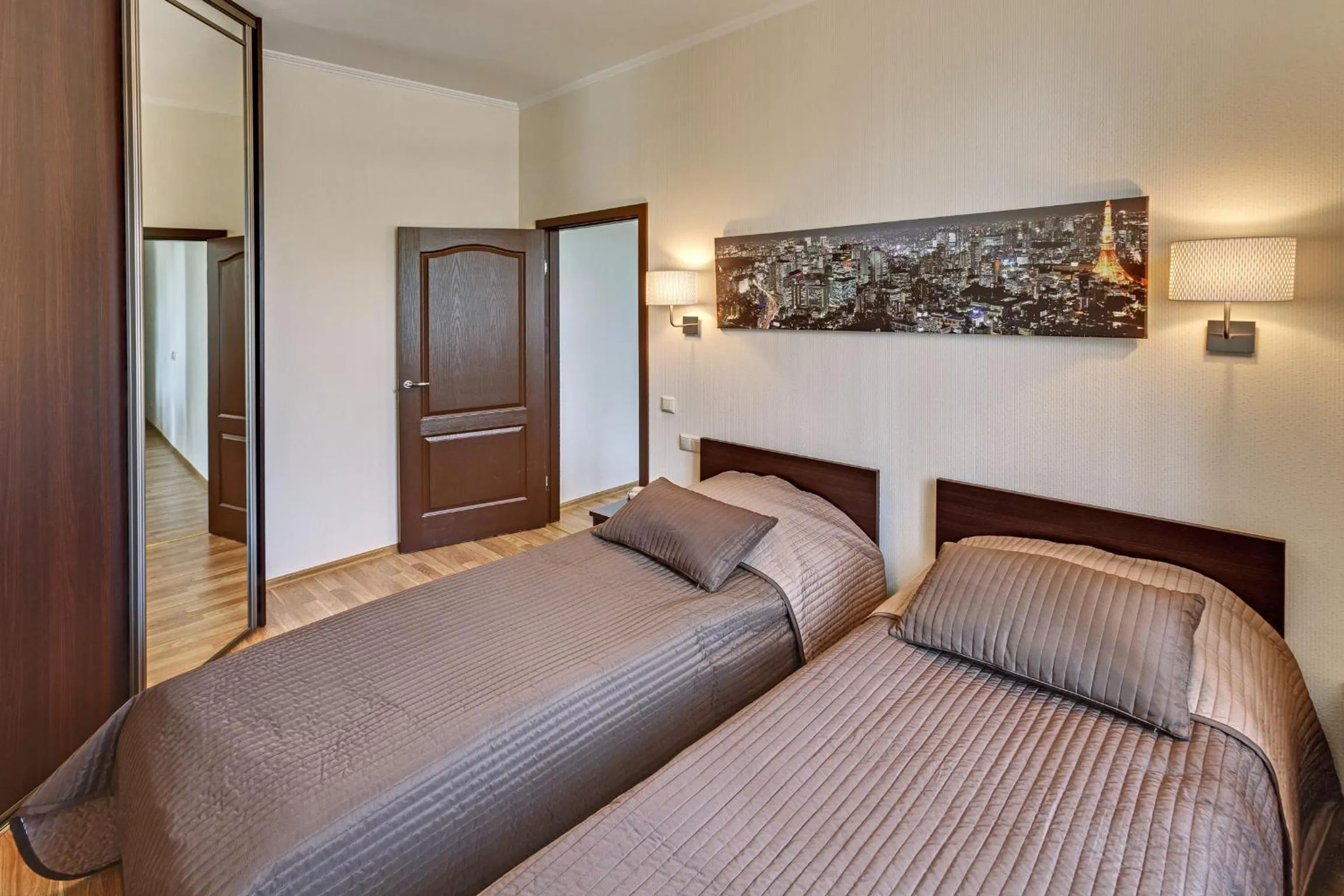 Bedroom, Bed in RIGAAPARTMENT SONADA Self-Service Aparthotel - Private Parking