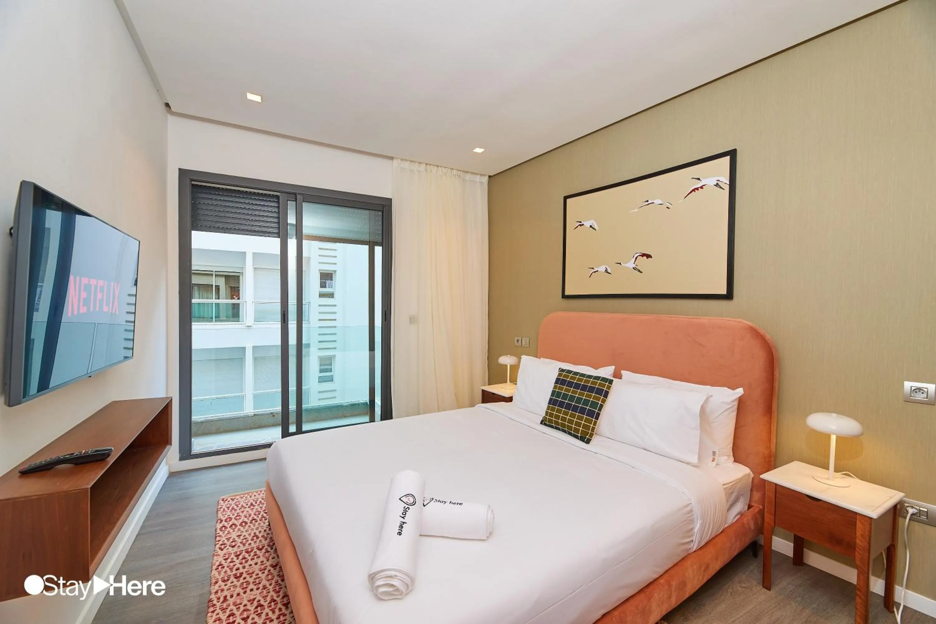 Bedroom, Bed in Stayhere Casablanca - Gauthier 2 - Contemporary Residence