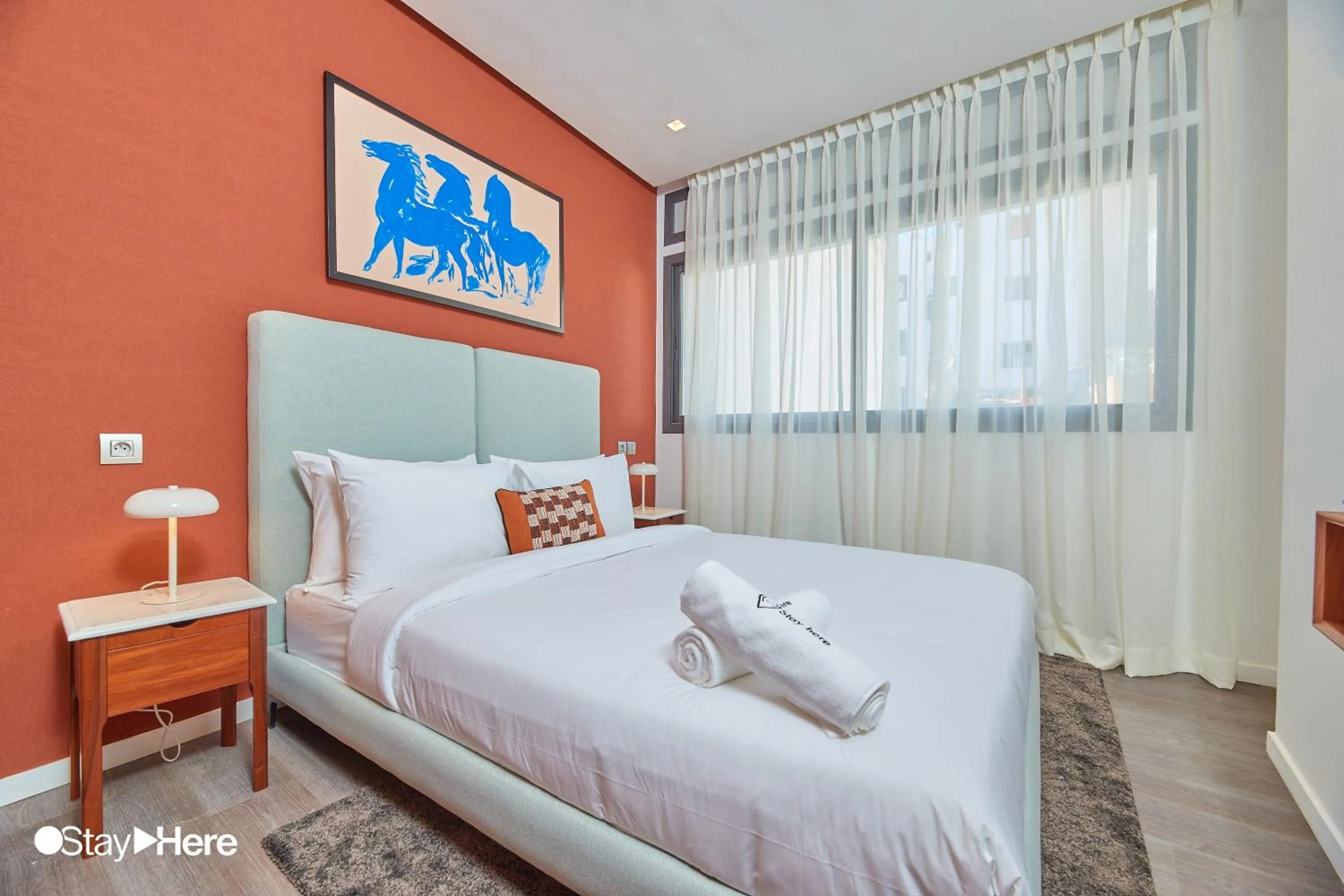 Bedroom, Bed in Stayhere Casablanca - Gauthier 2 - Contemporary Residence