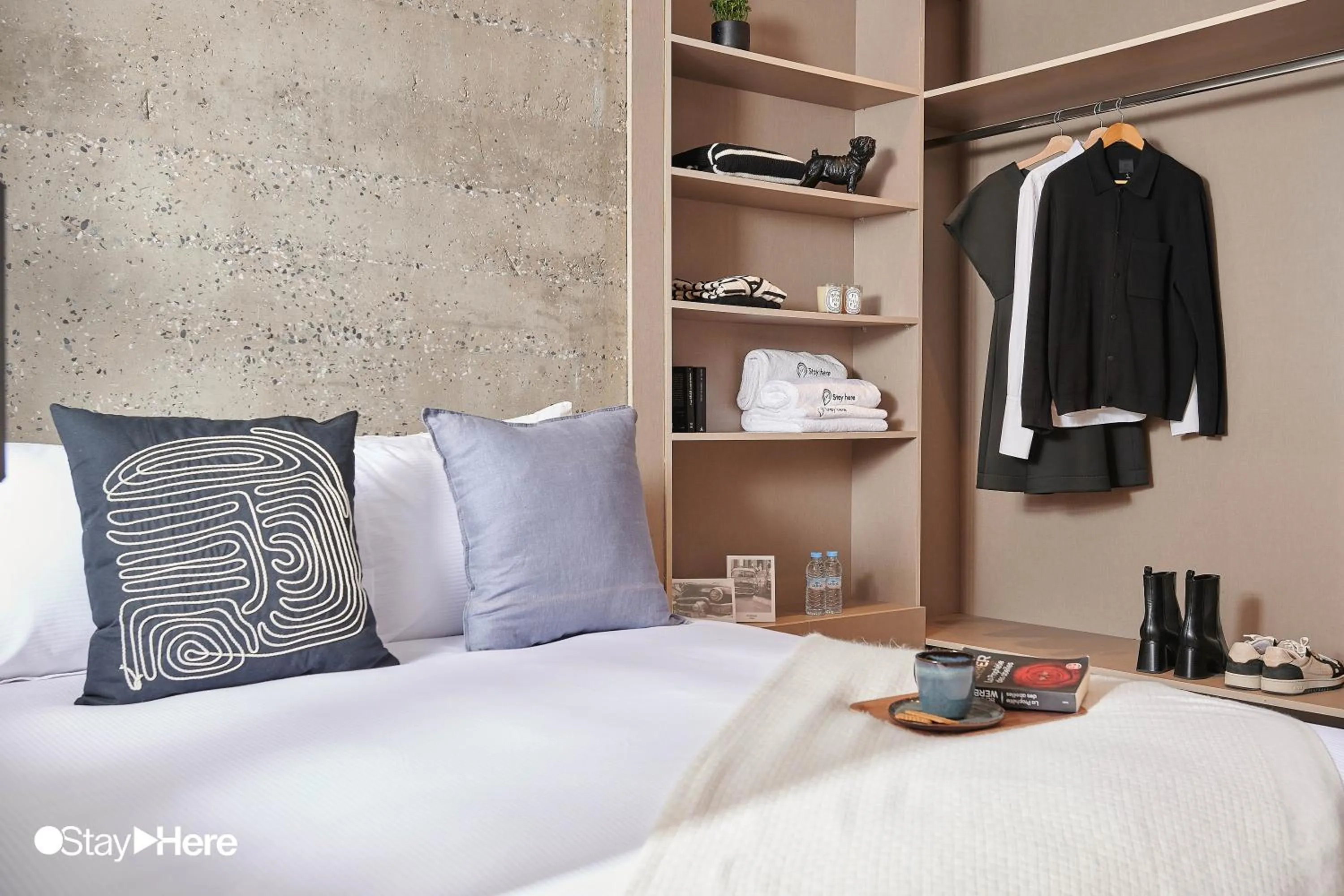 Bed in Stayhere Casablanca - Gauthier 2 - Contemporary Residence