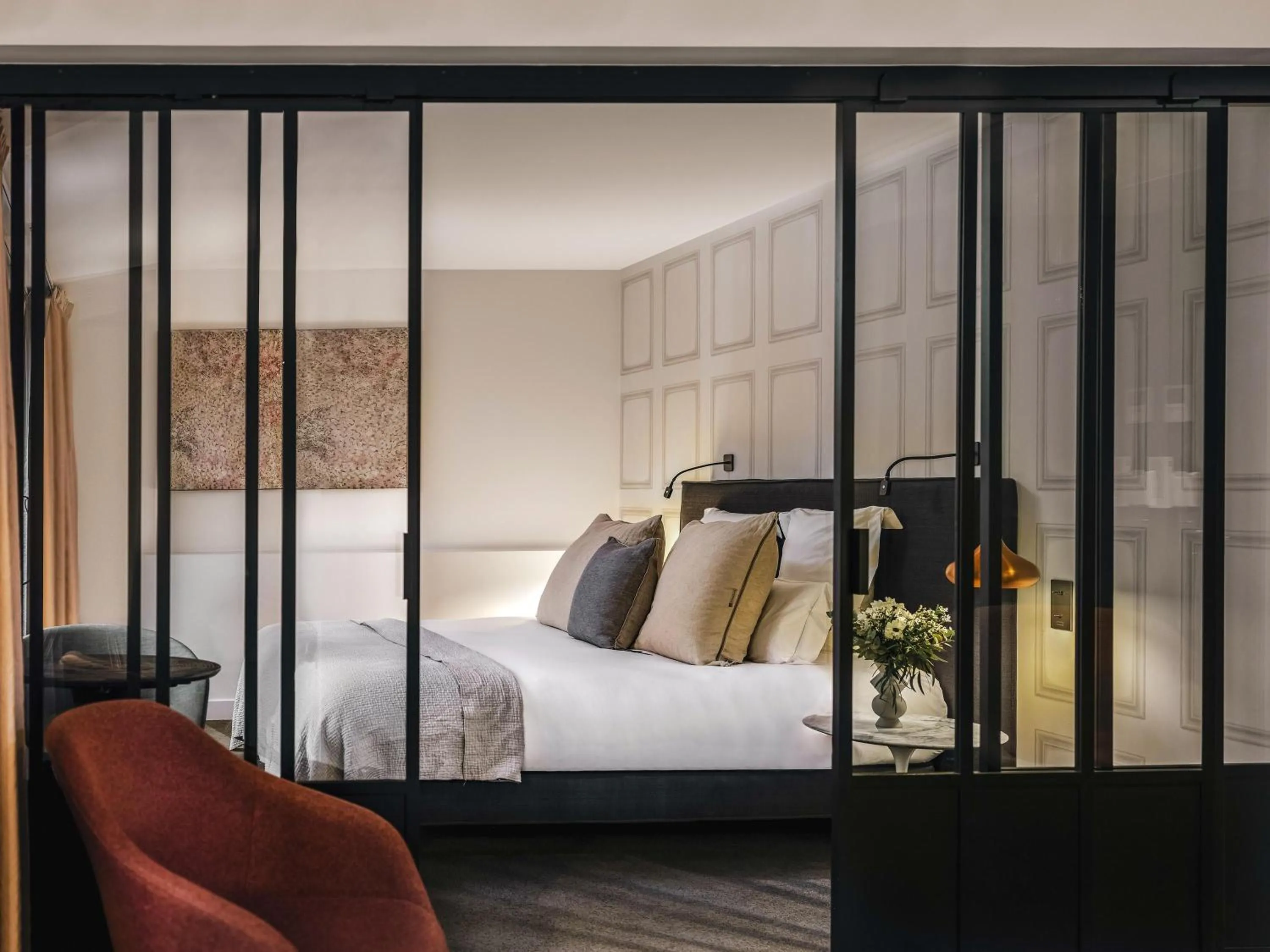 Bedroom, Bed in Balthazar Hotel & Spa Rennes - MGallery Collection