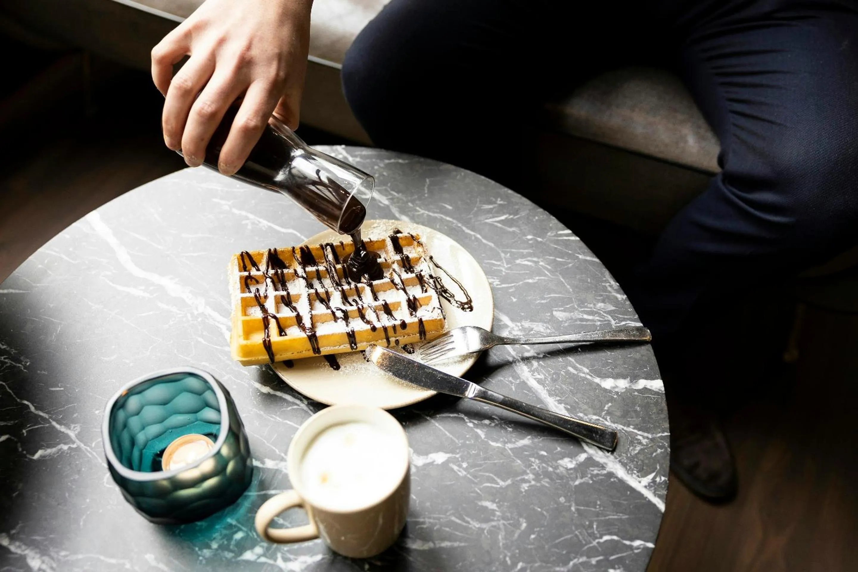 Buffet breakfast in Motel One Brussels