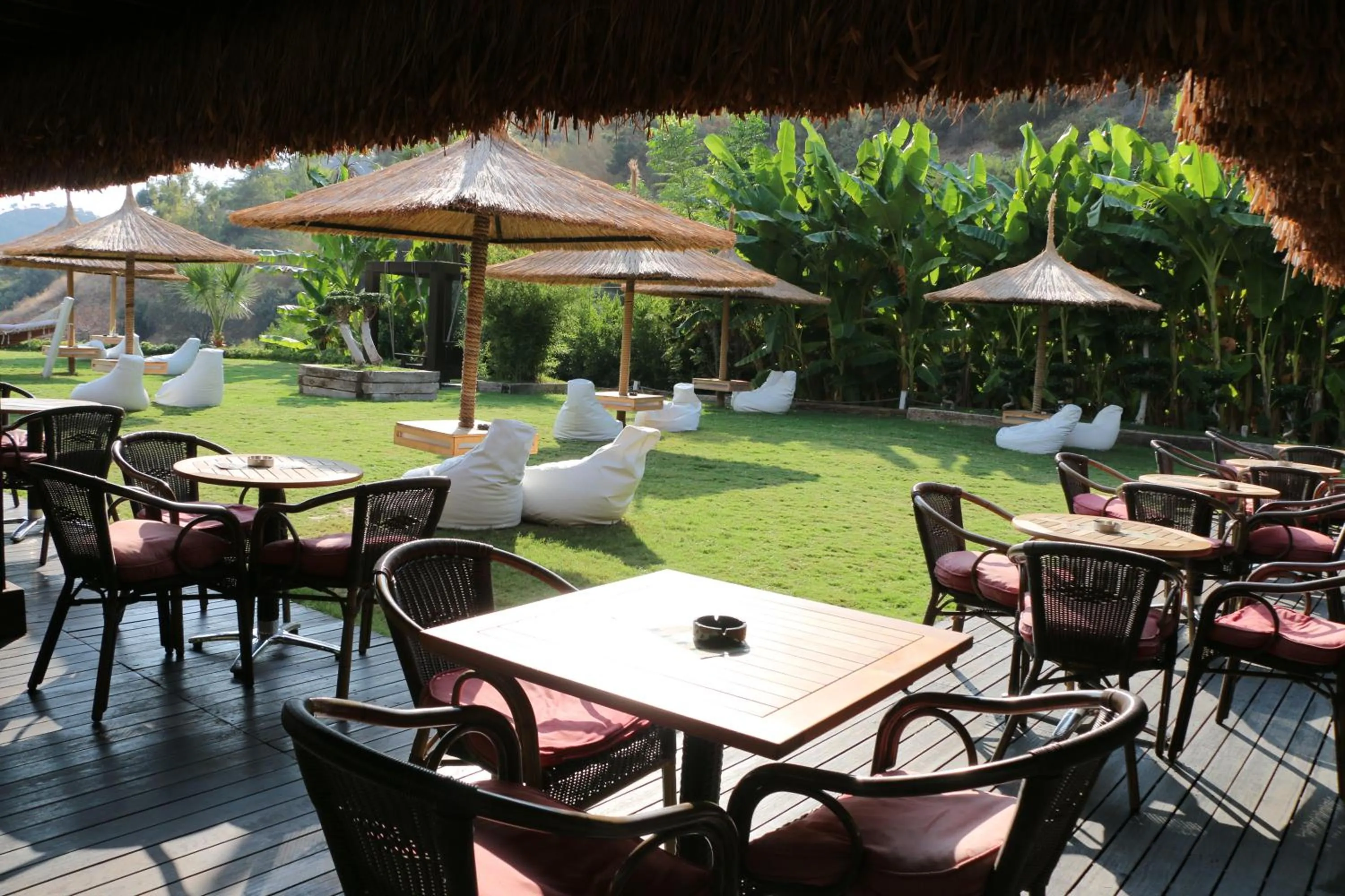 Garden in Manaspark Deluxe Hotel