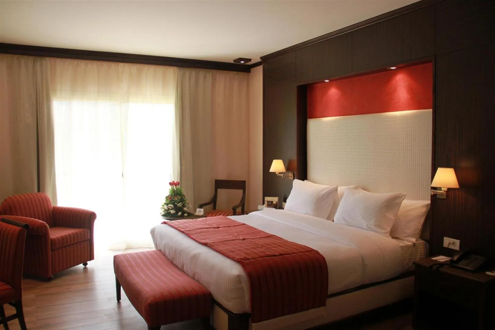 Bed in Golden Lili Resort & Spa