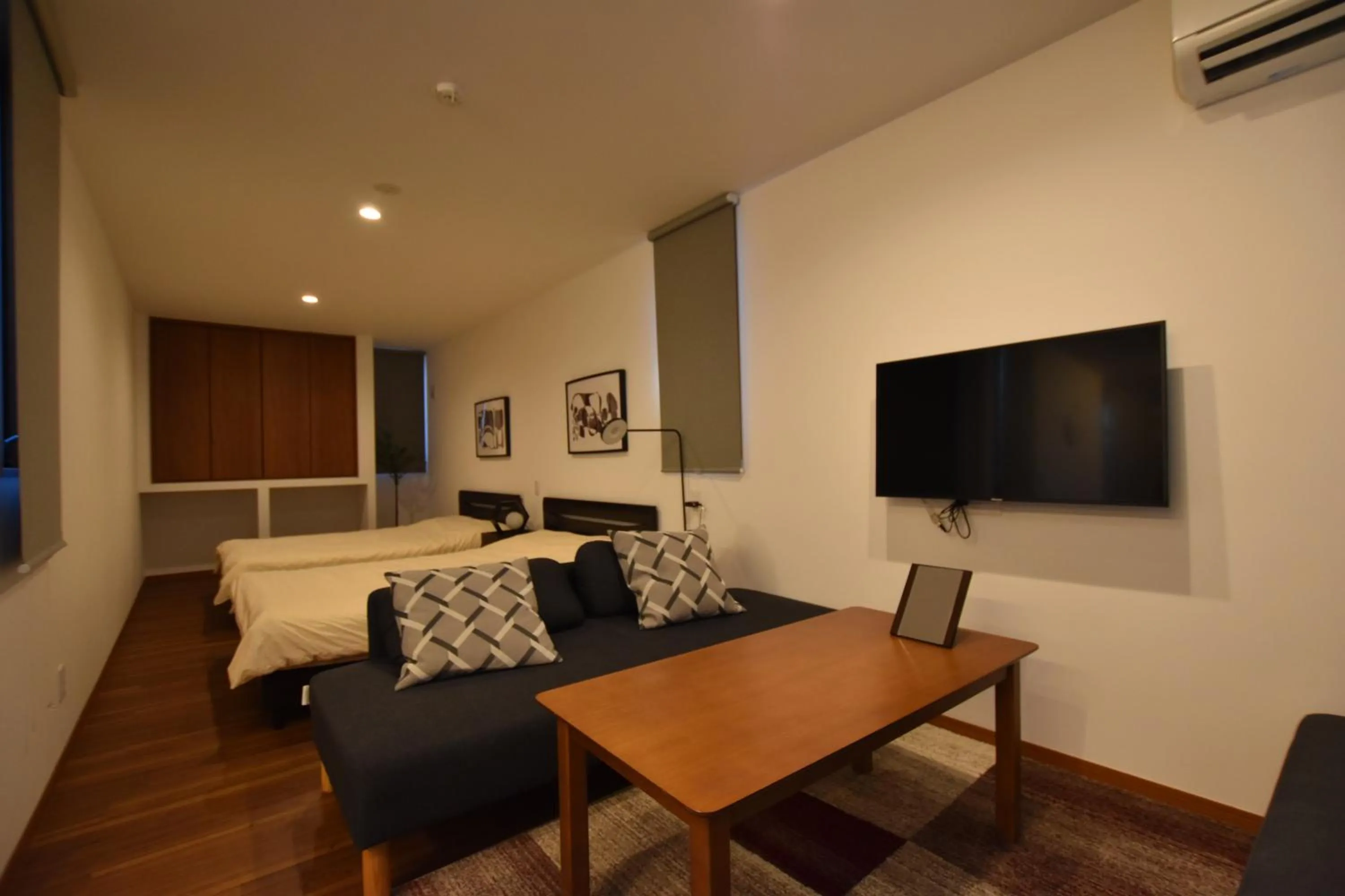 Living room in PrimeRoom別府 TATAMIsuite