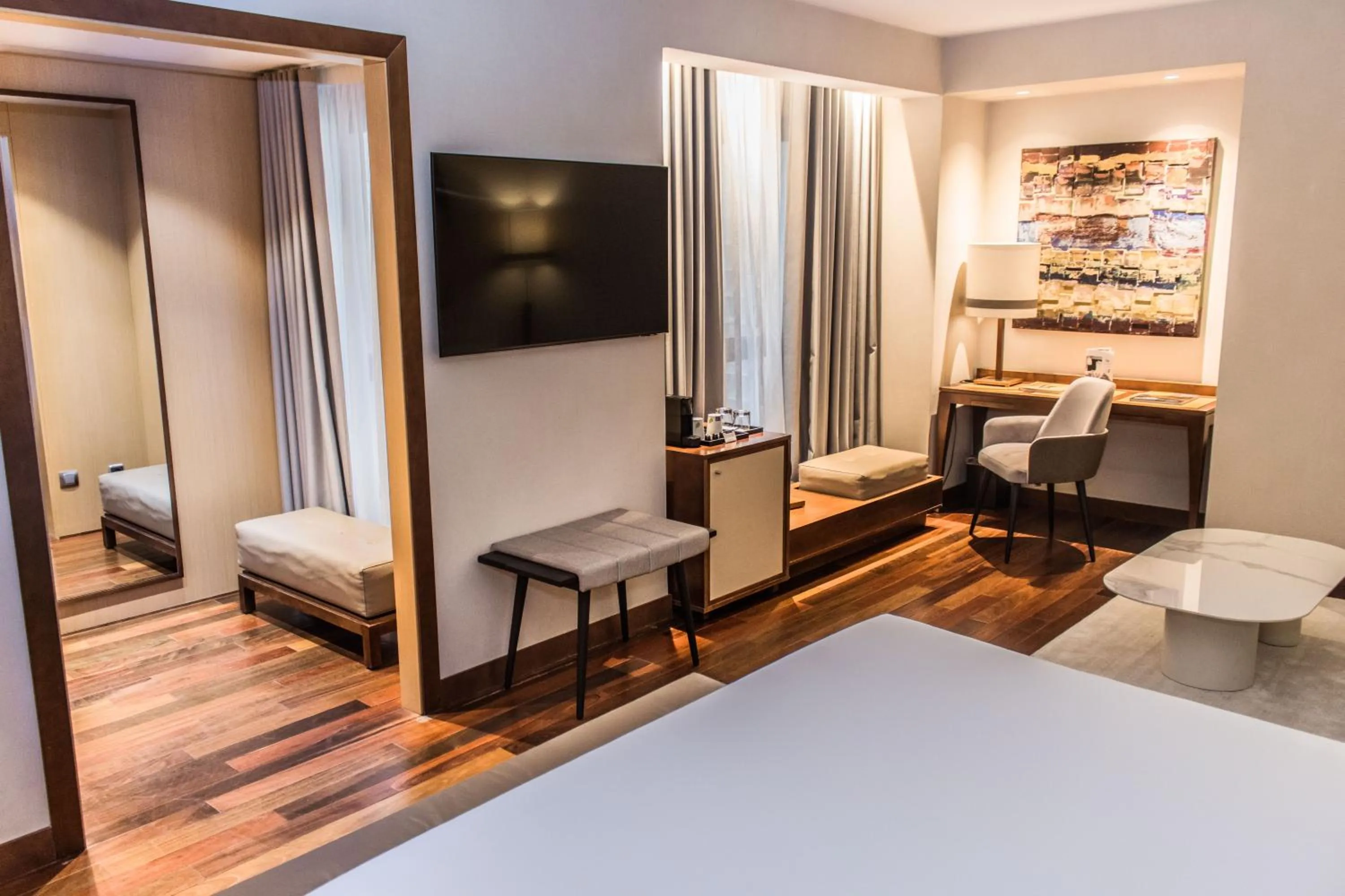 Seating area, Bed in Eurostars Diana Palace