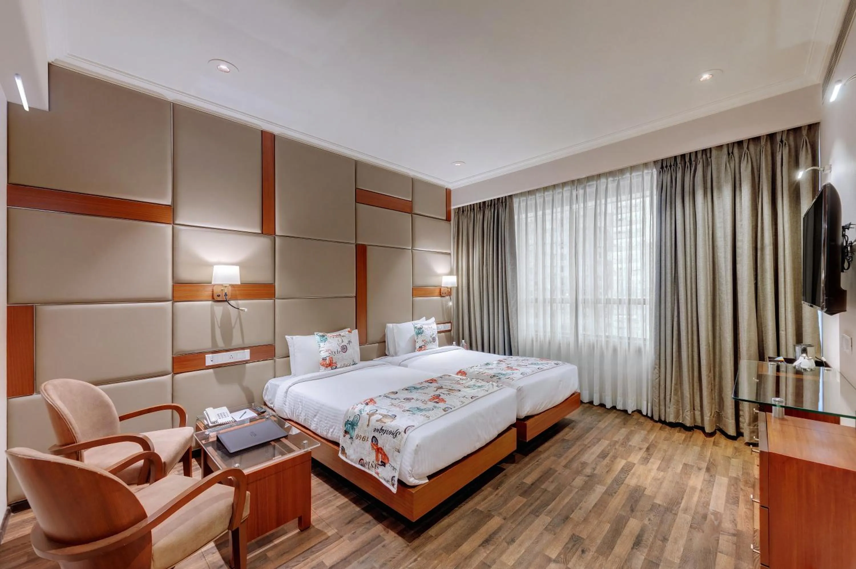 Bedroom, Bed in Adiva Residency Beacon, Grant Road, Mumbai