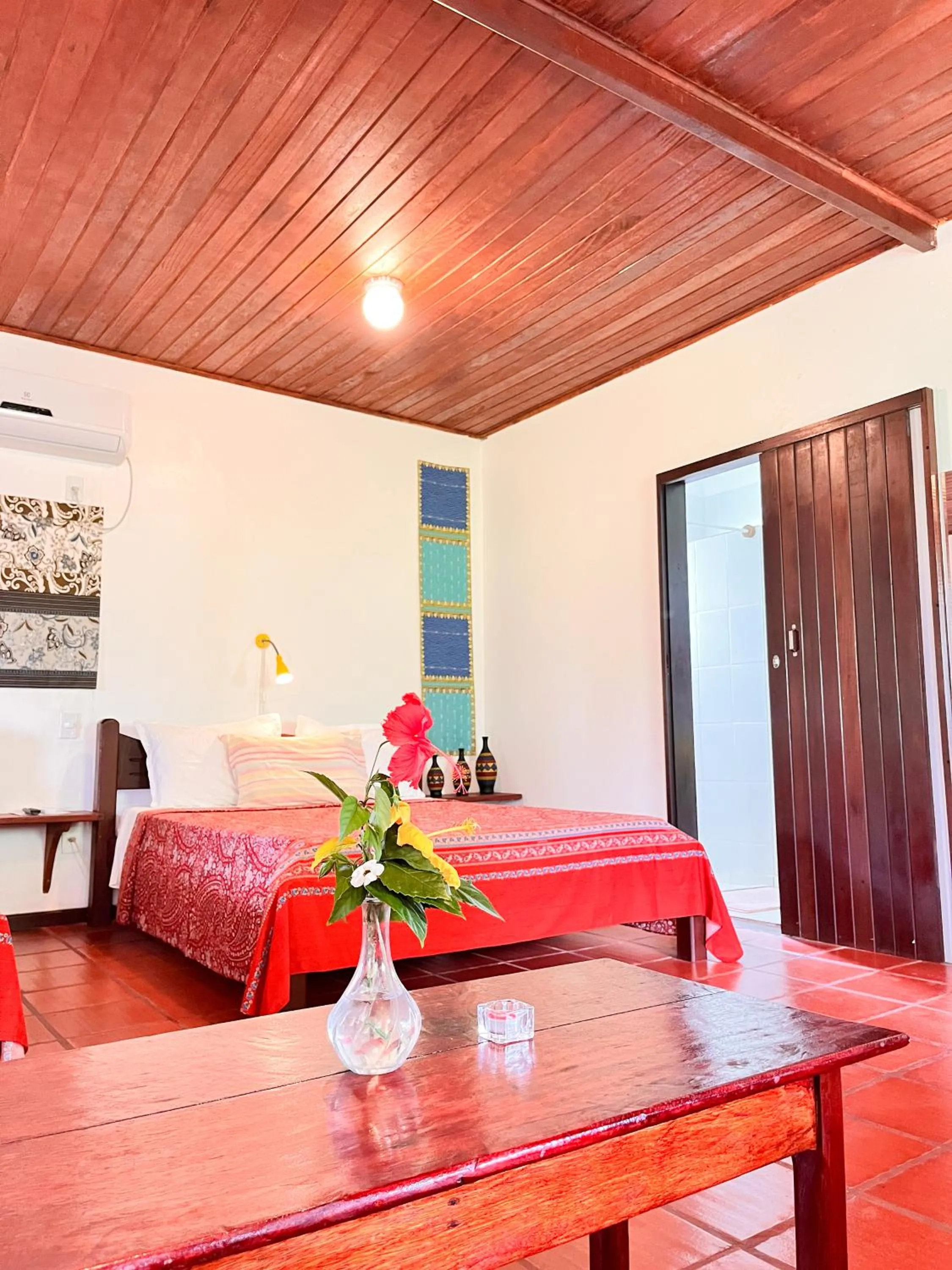 Bed in Pousada Casa da Edinha