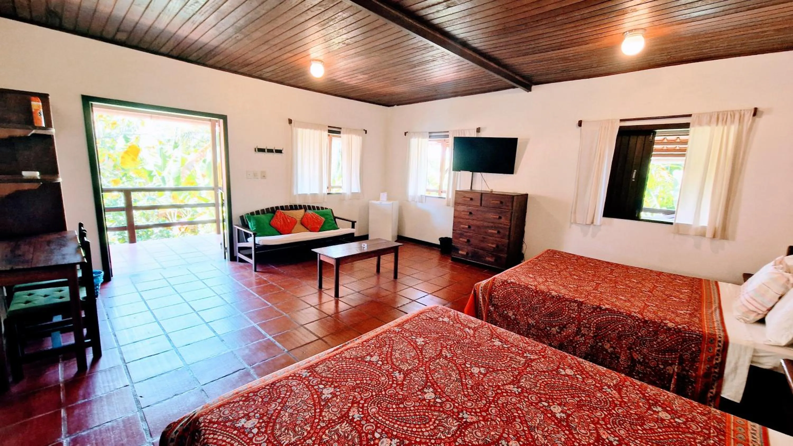 Bed in Pousada Casa da Edinha