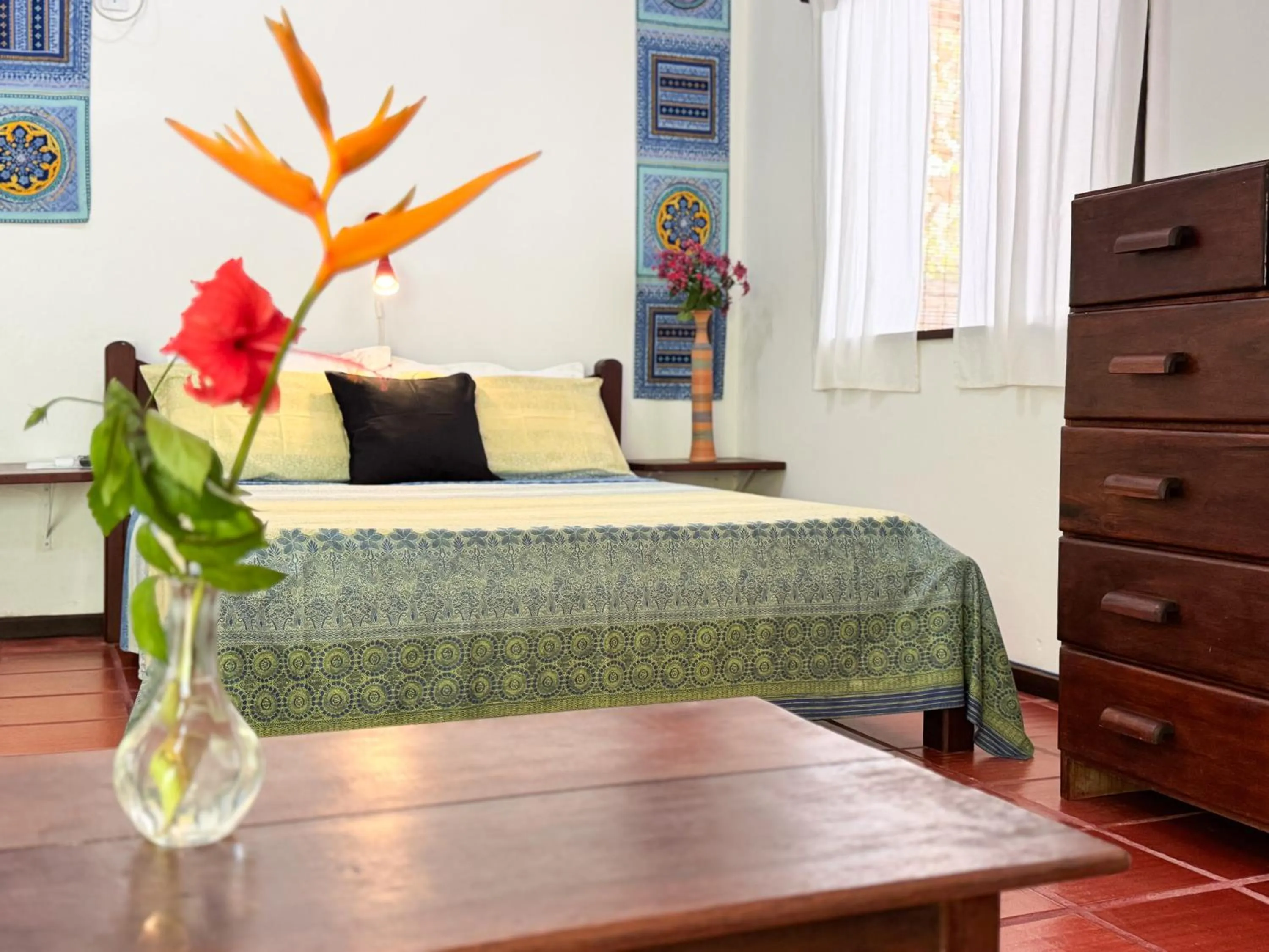 Bed in Pousada Casa da Edinha