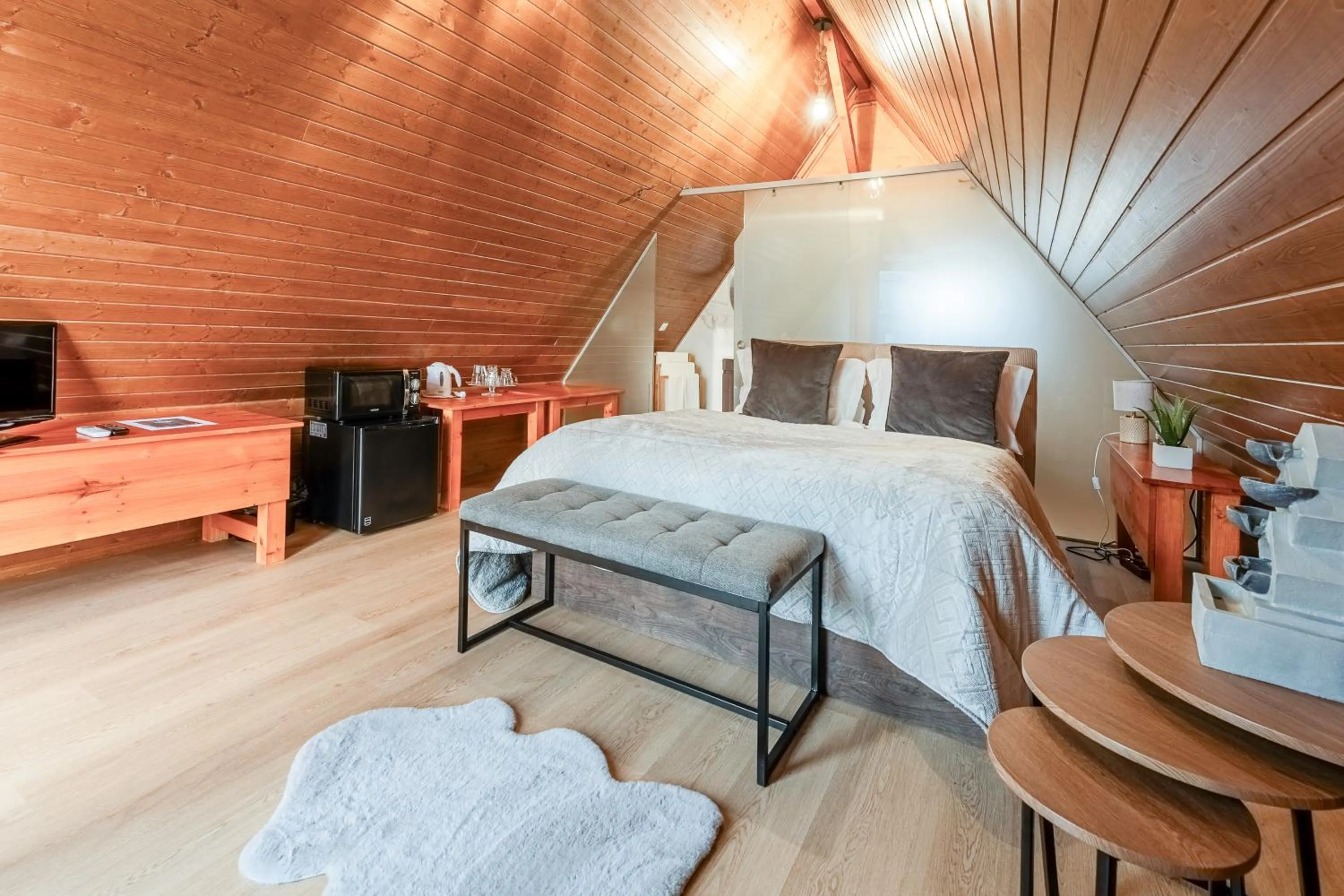 Bed in Lena Village Hotel and Spa