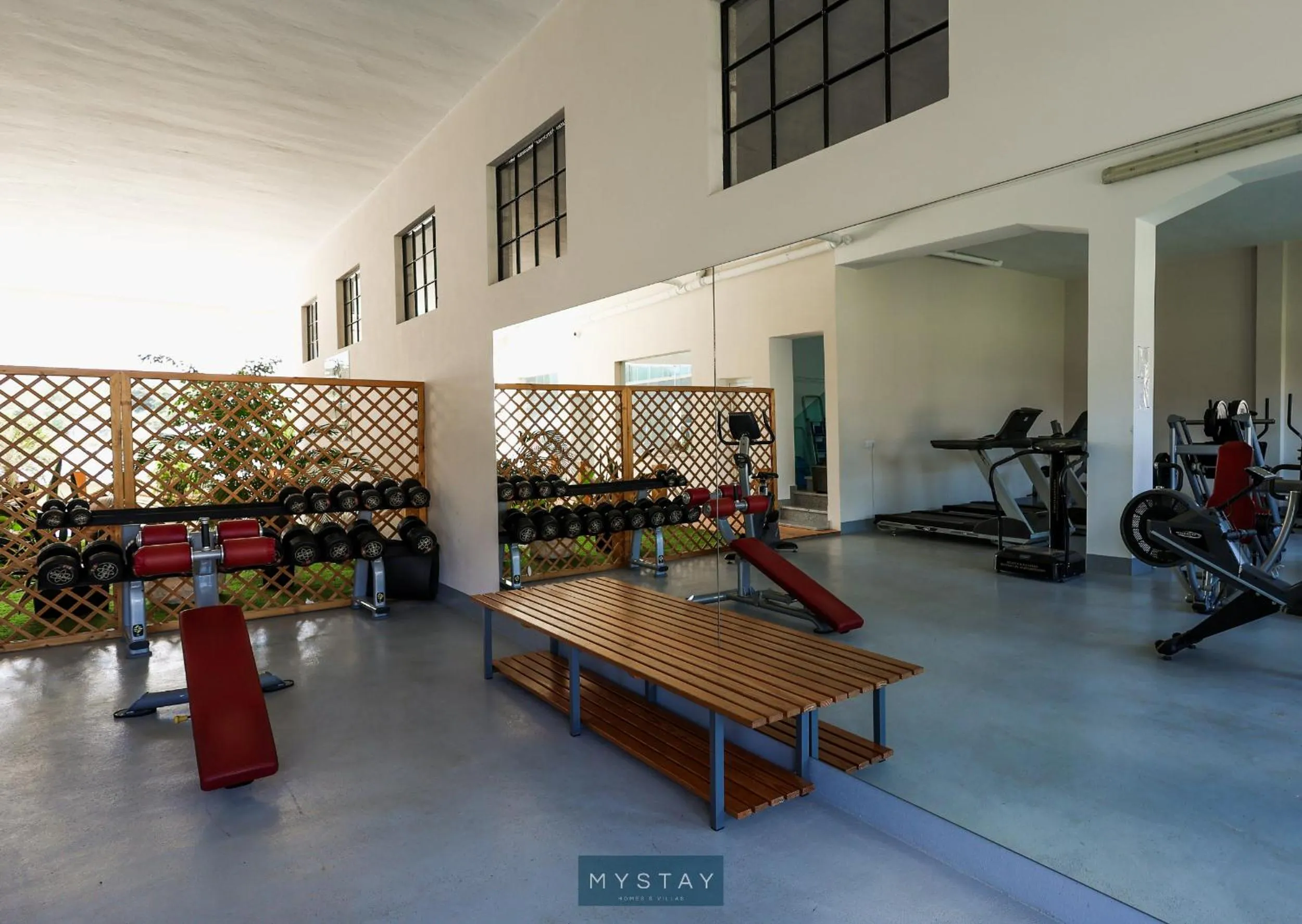 Fitness centre/facilities in Hotel Lena Village