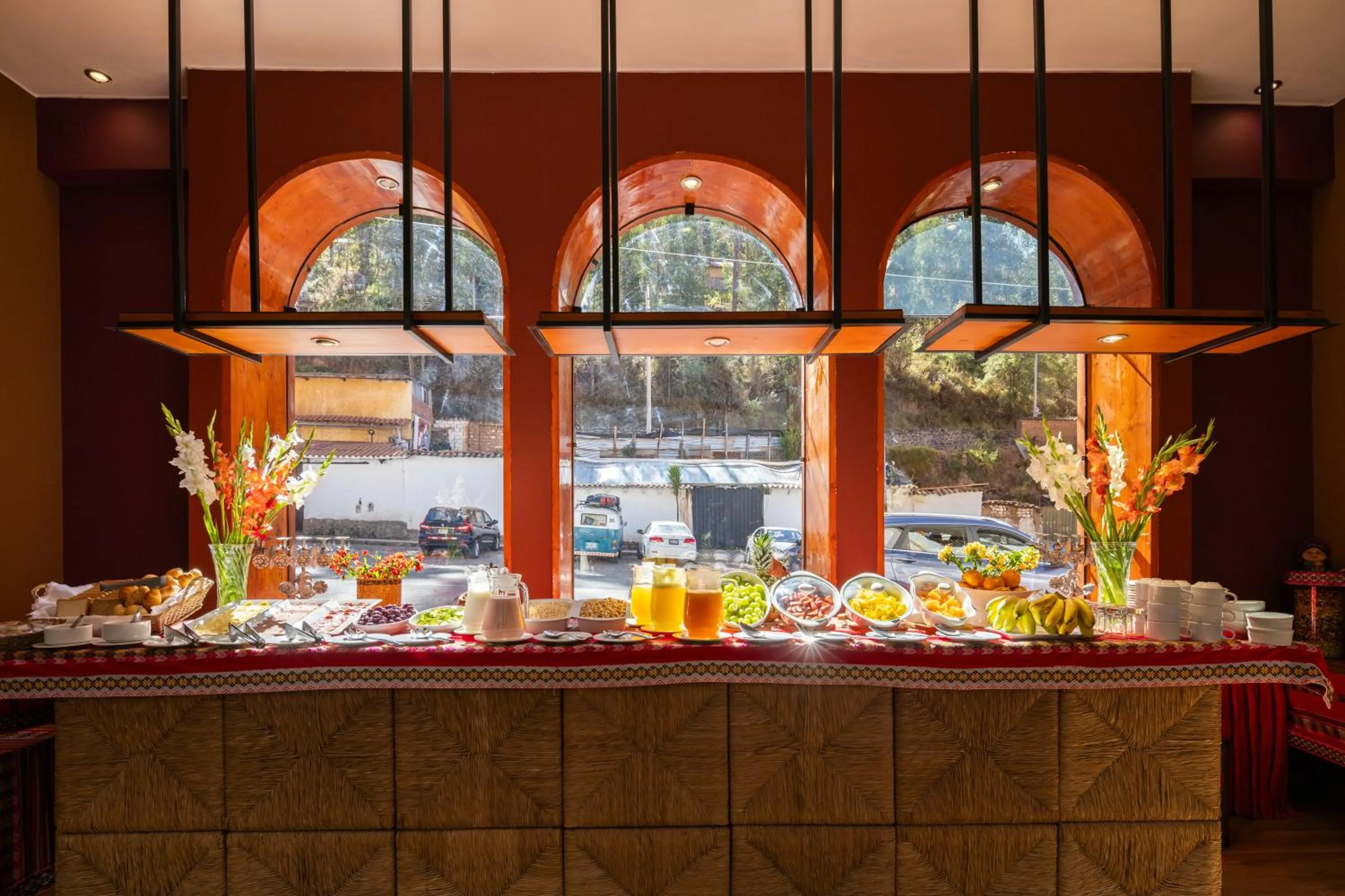 Buffet breakfast in Mamasara Cusco