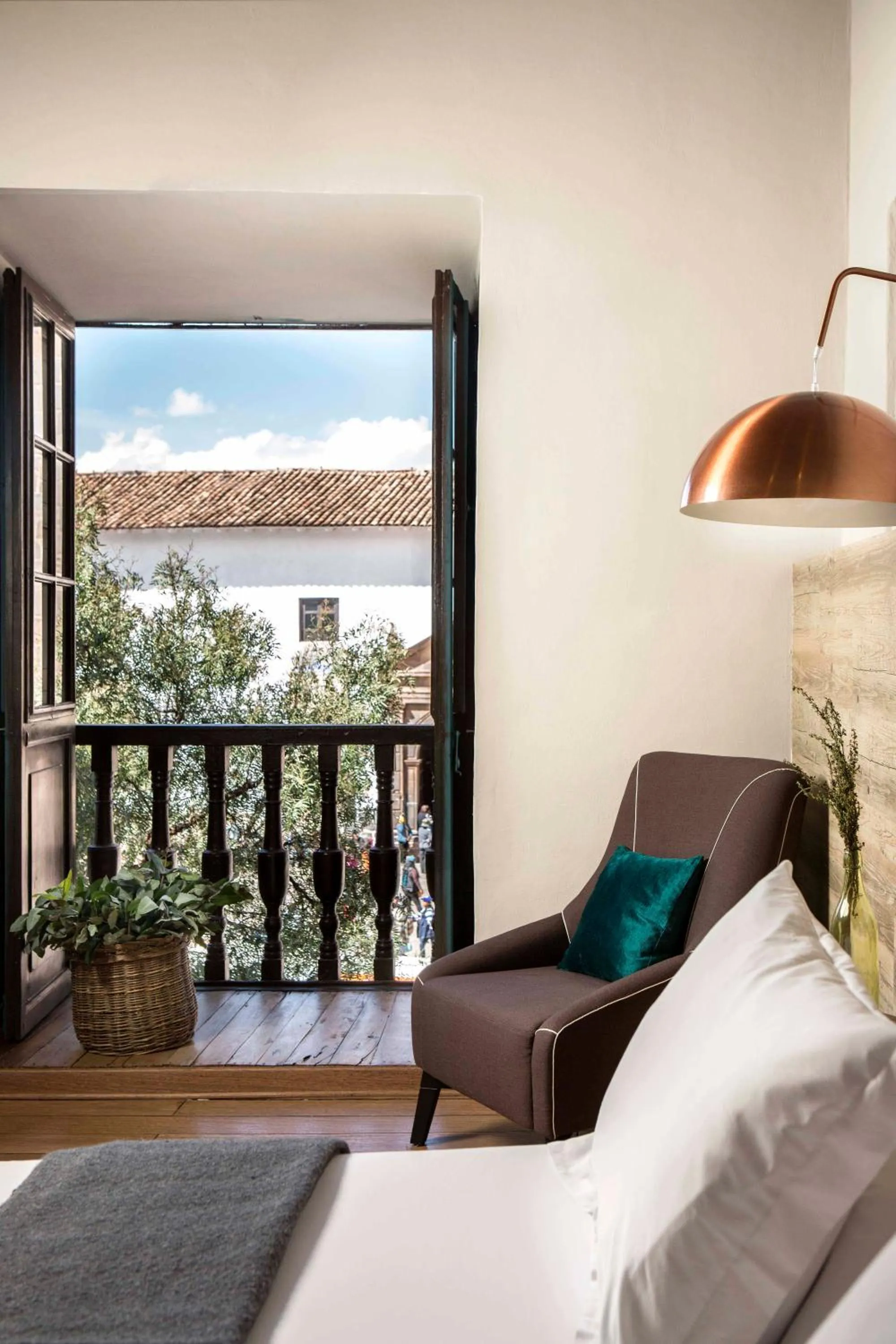 Balcony/Terrace, Bed in Abittare Hotel