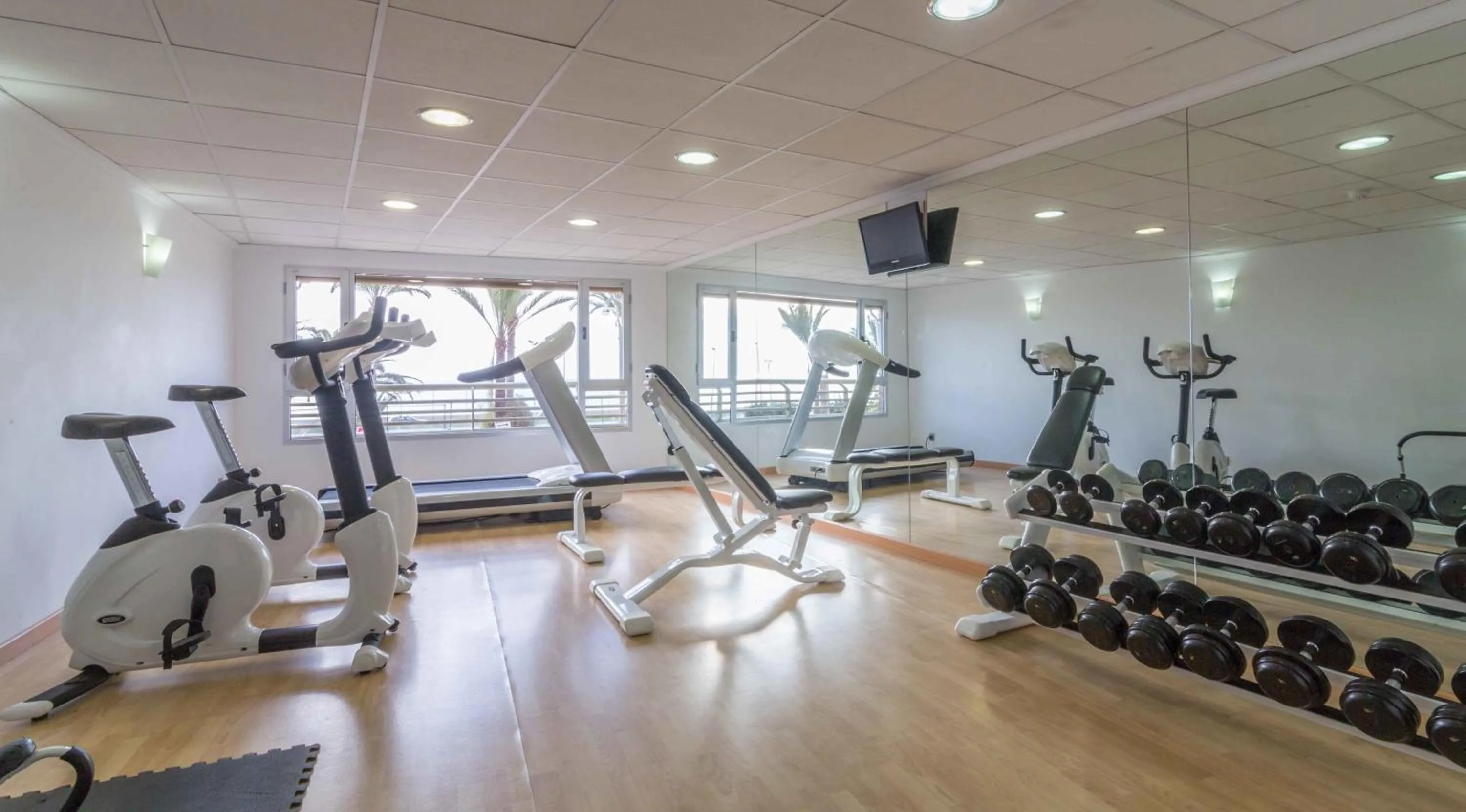 Fitness centre/facilities in Hotel Albahia Alicante