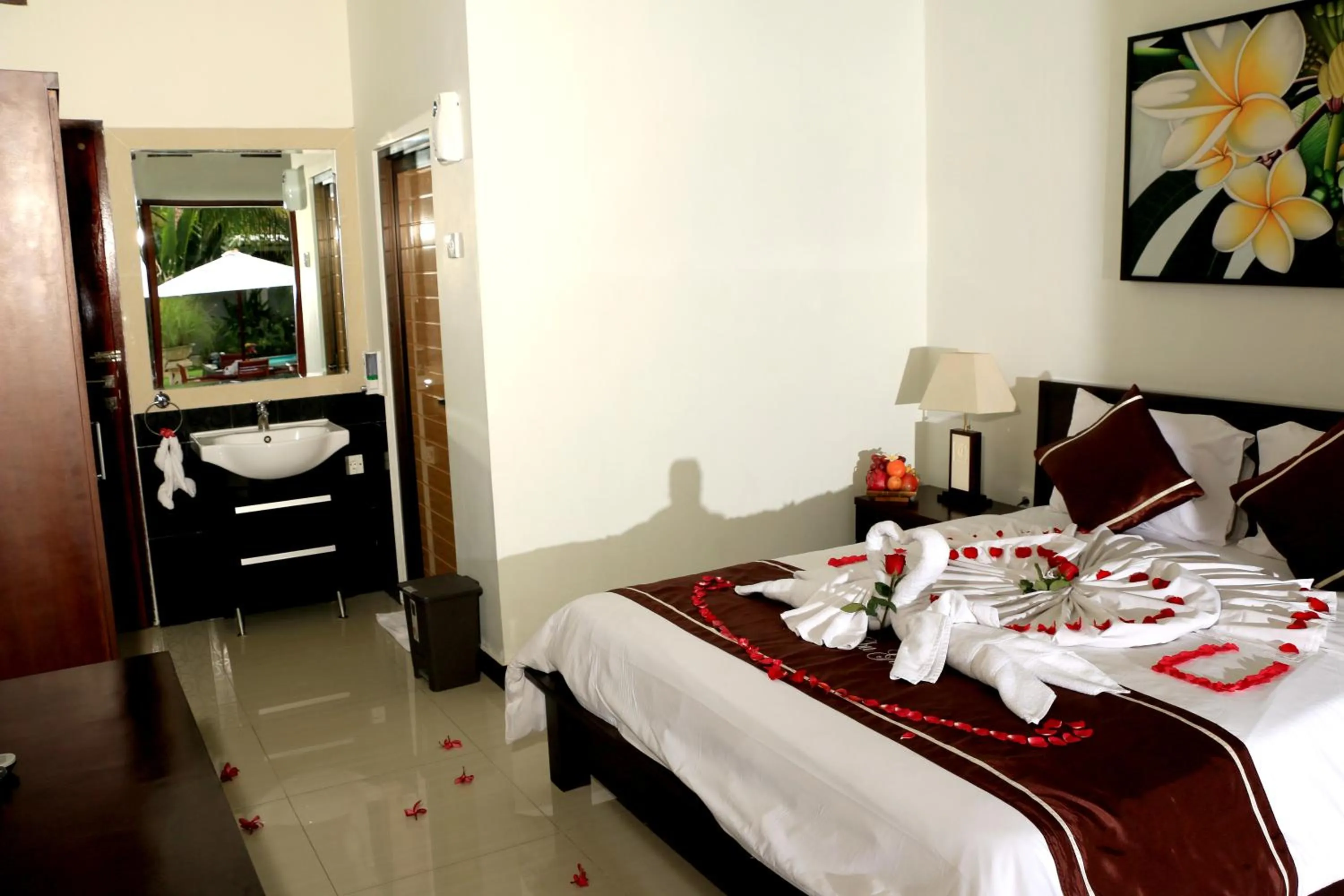 Bed in Kubu Garden Suites & Villas Nusa Dua