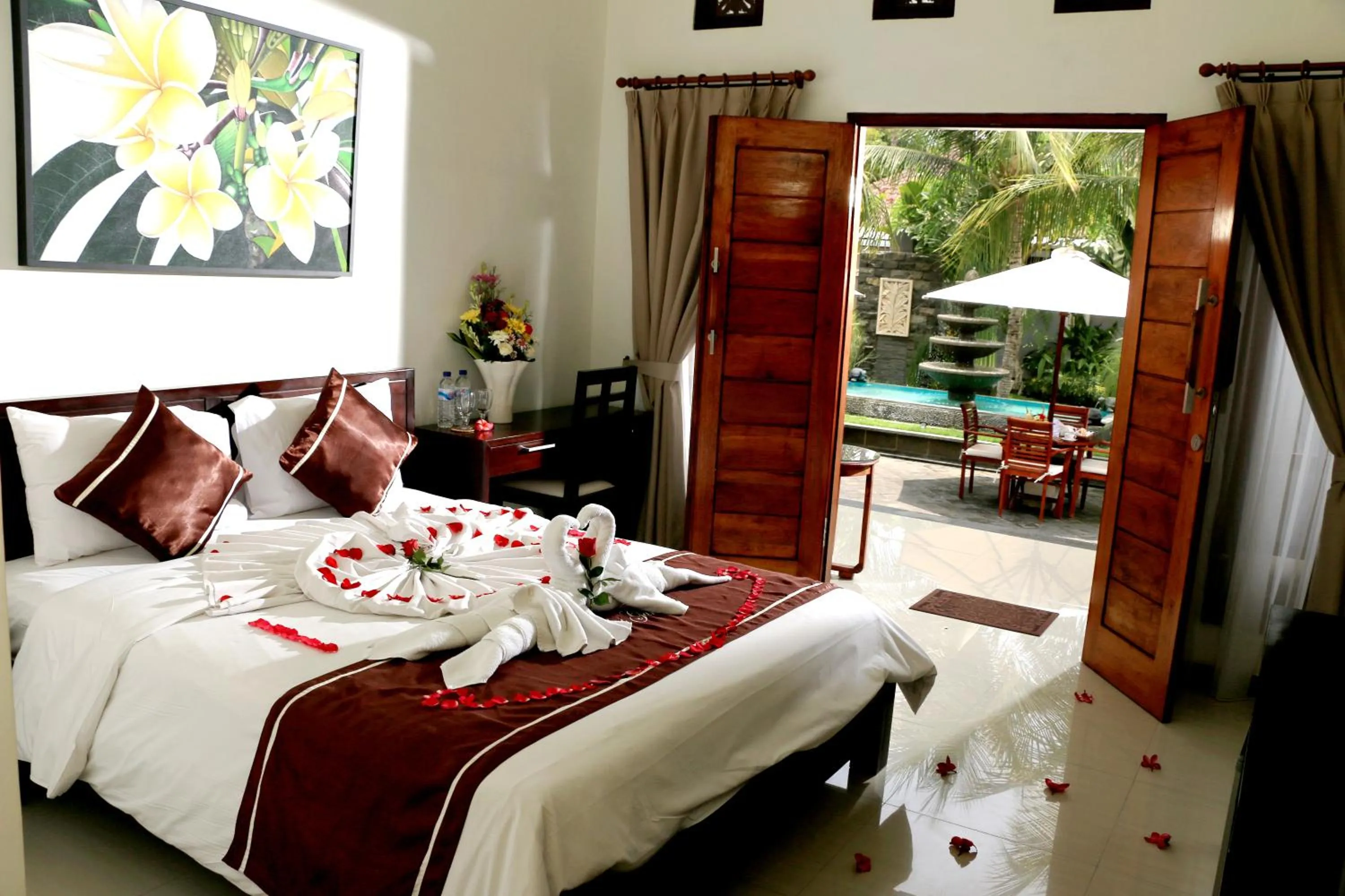 Bed in Kubu Garden Suites & Villas Nusa Dua