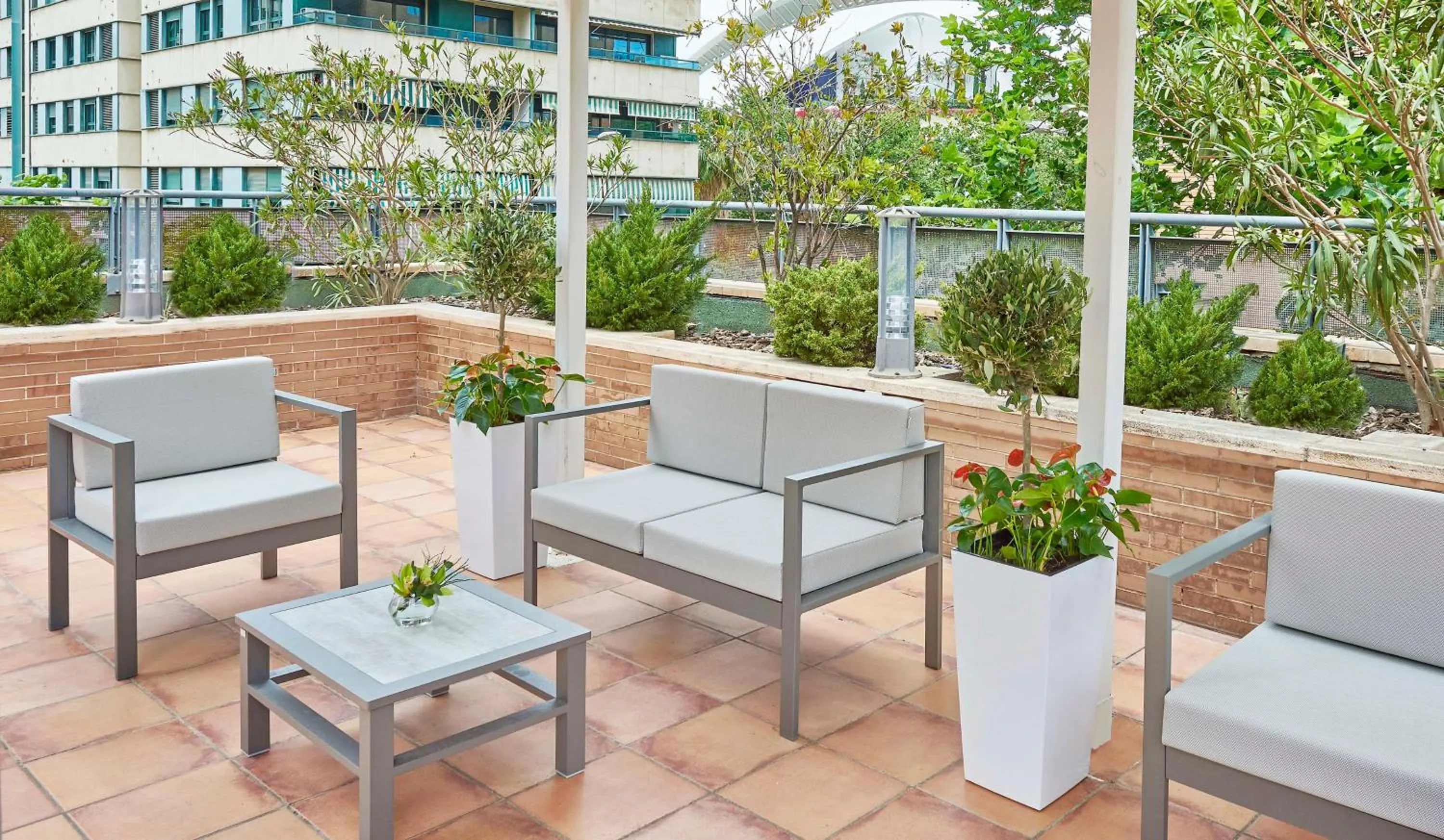 Balcony/Terrace in NH Valencia Las Artes