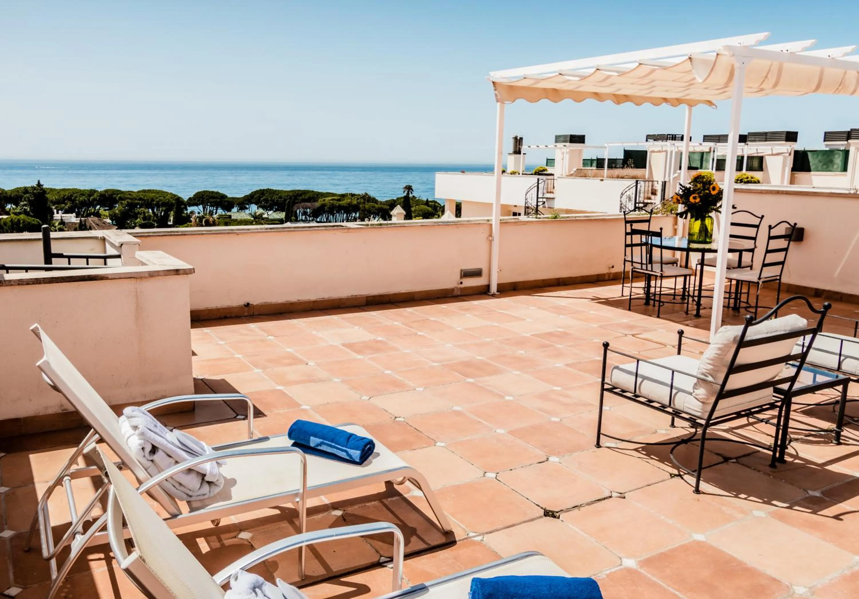 Patio in Guadalpin Suites