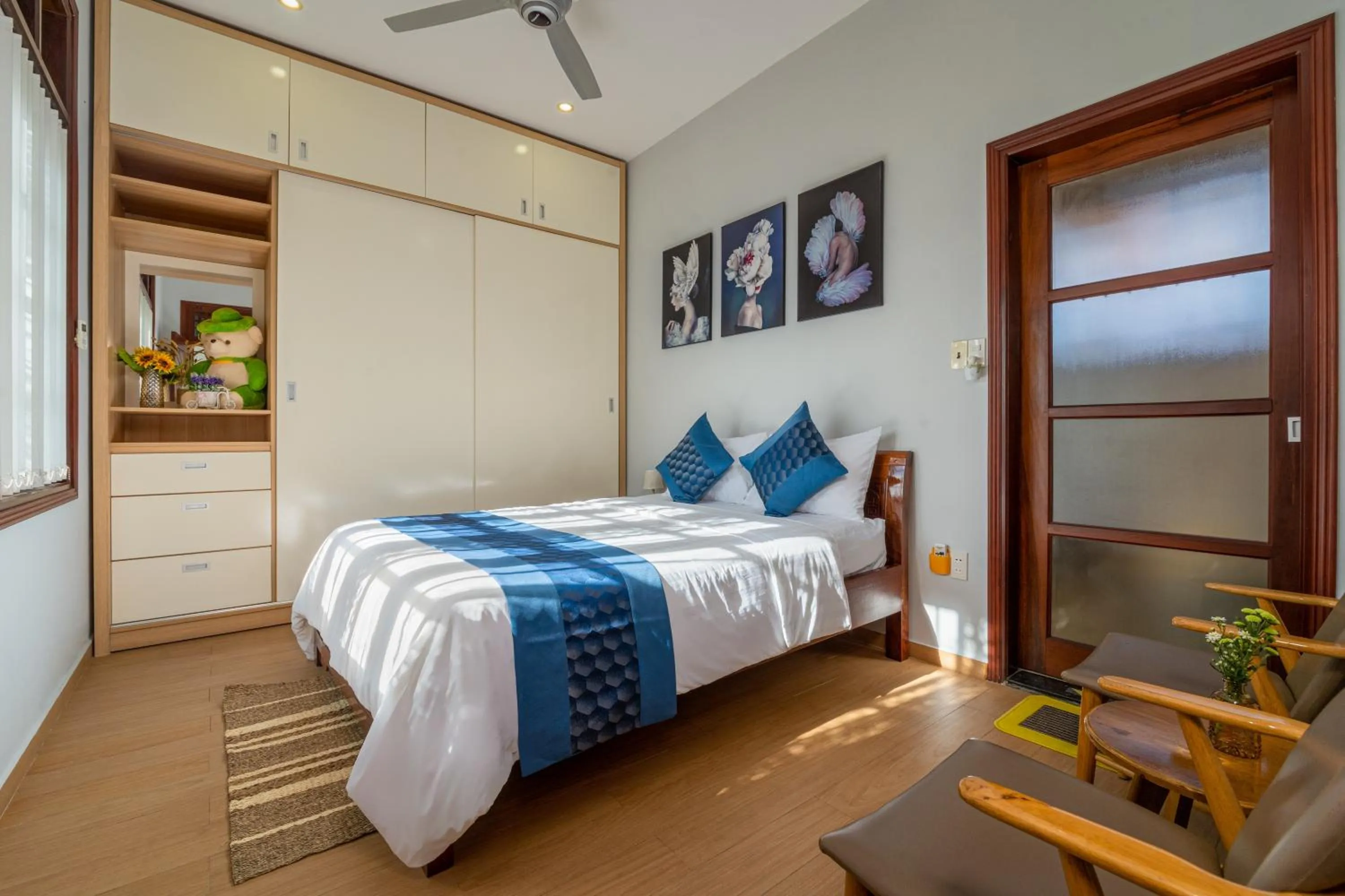 Bed in Sông River Homestay Hội An