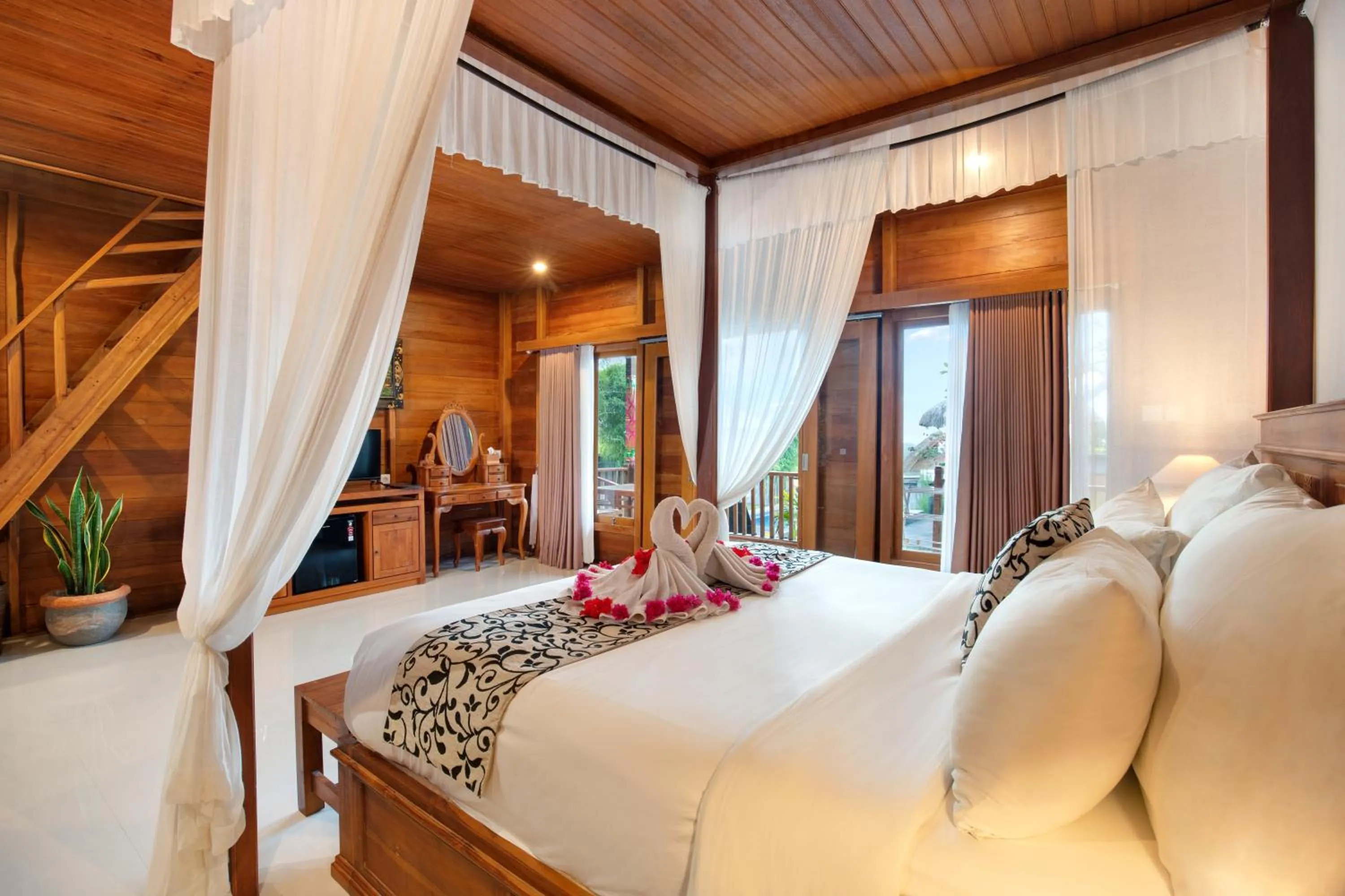 Bed in BB Resort Villa and Spa