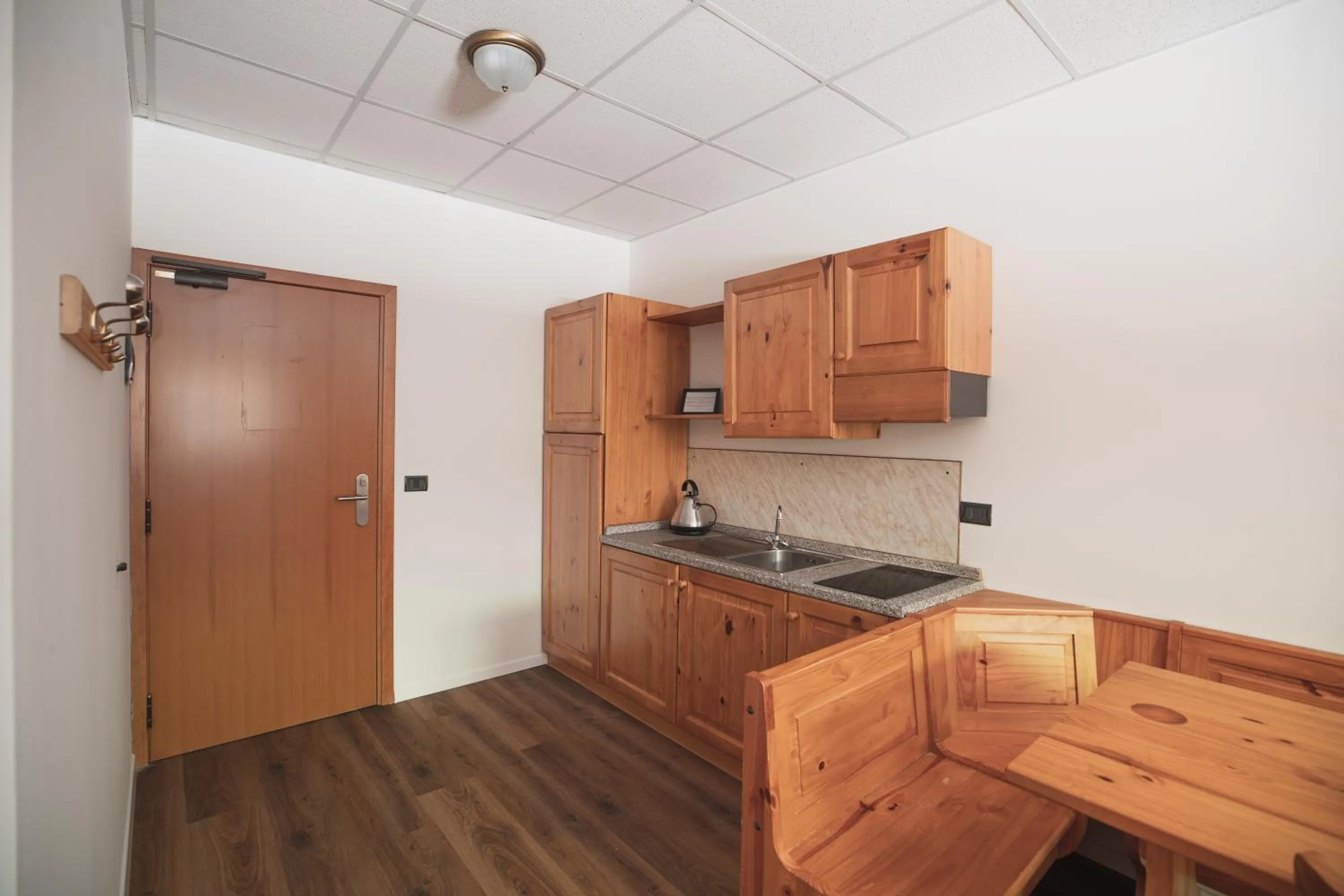 Kitchen or kitchenette in PLOSE Parkhotel & Residence
