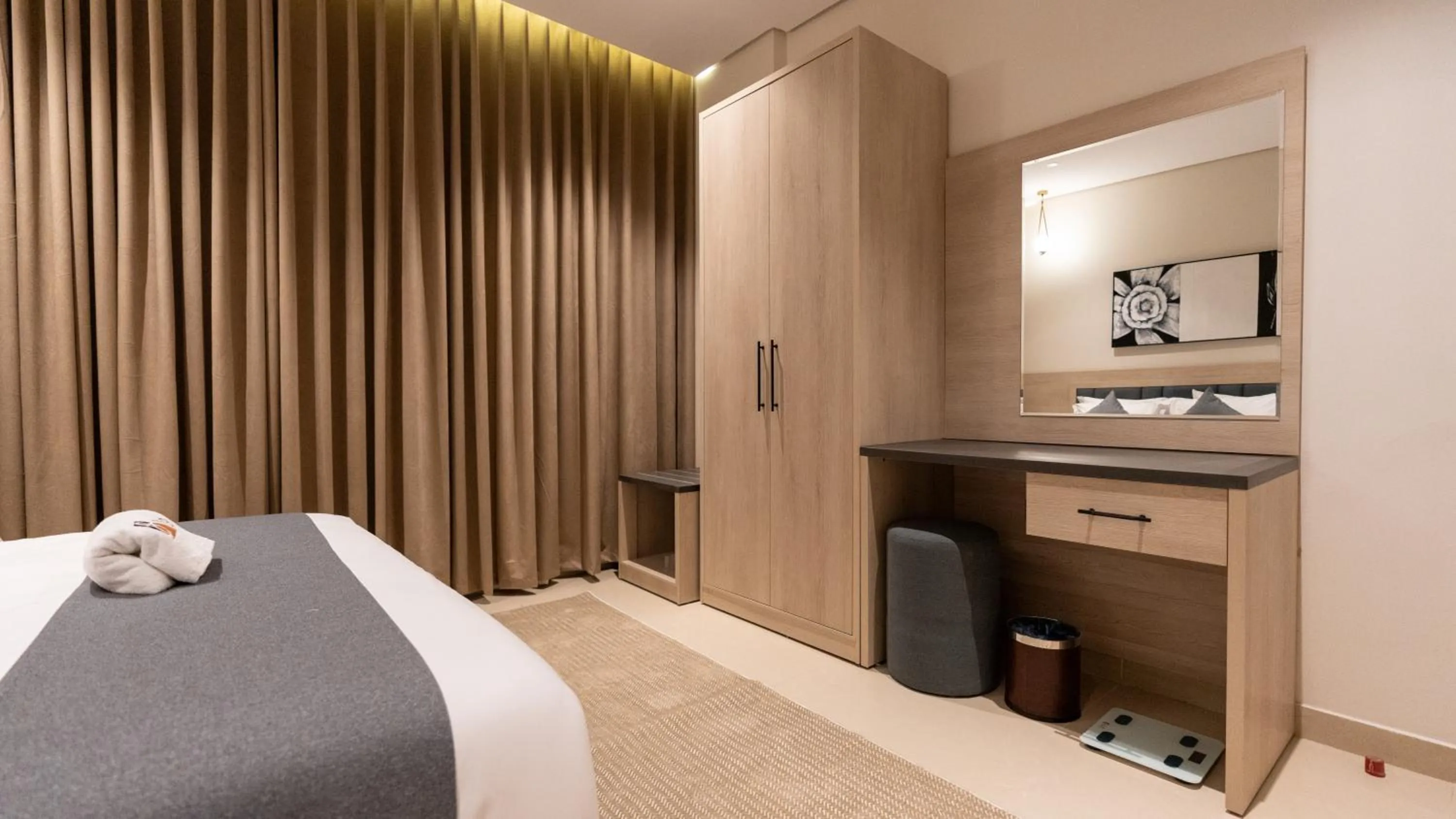 Bed in Brzeen Hotel Riyadh