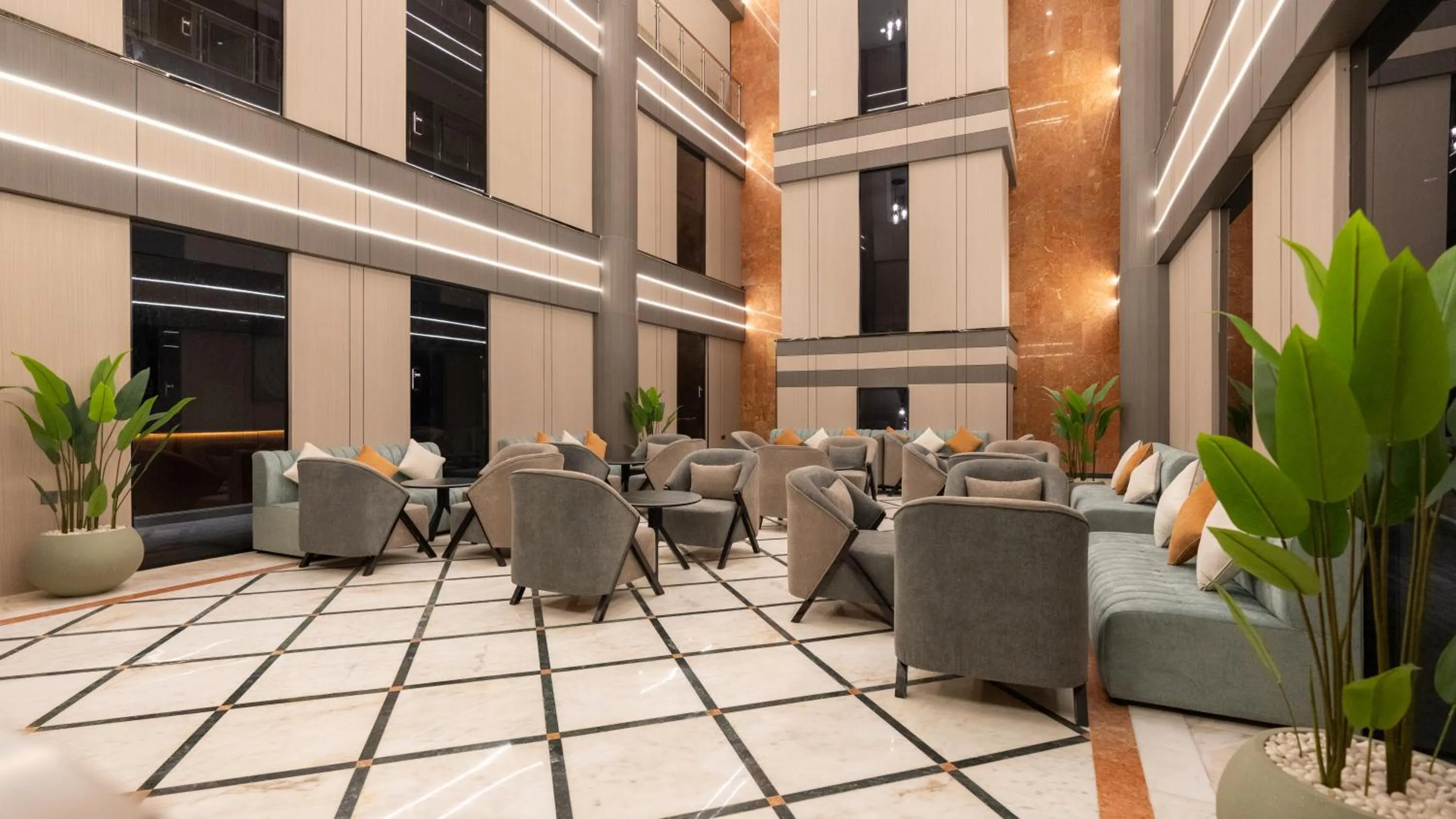 Seating area in Brzeen Hotel Riyadh