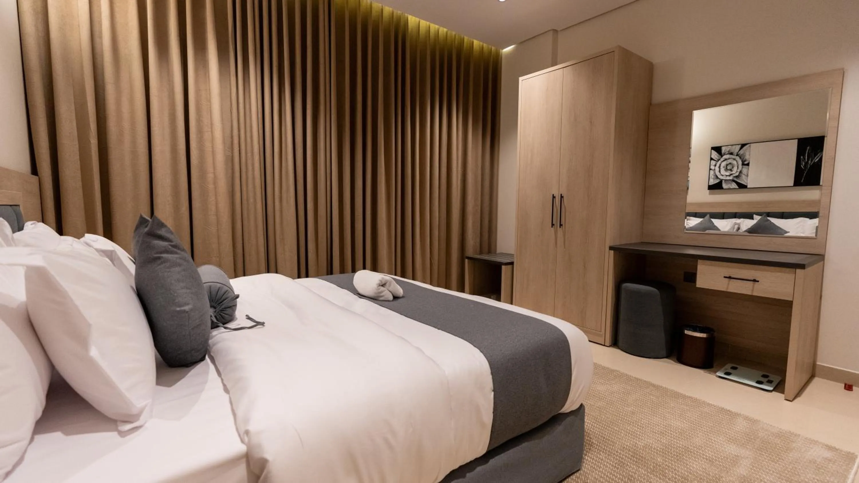 Bed in Brzeen Hotel Riyadh