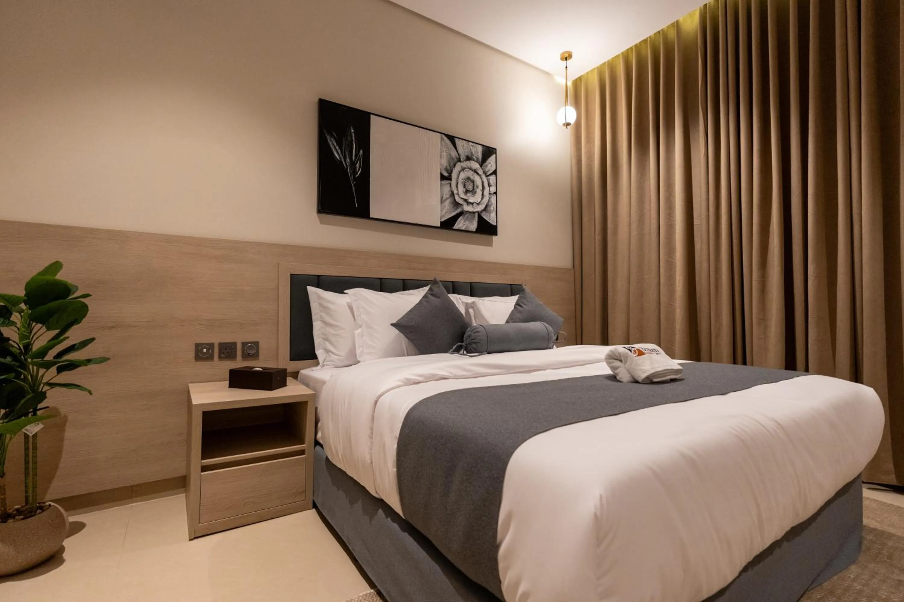 Bed in Brzeen Hotel Riyadh