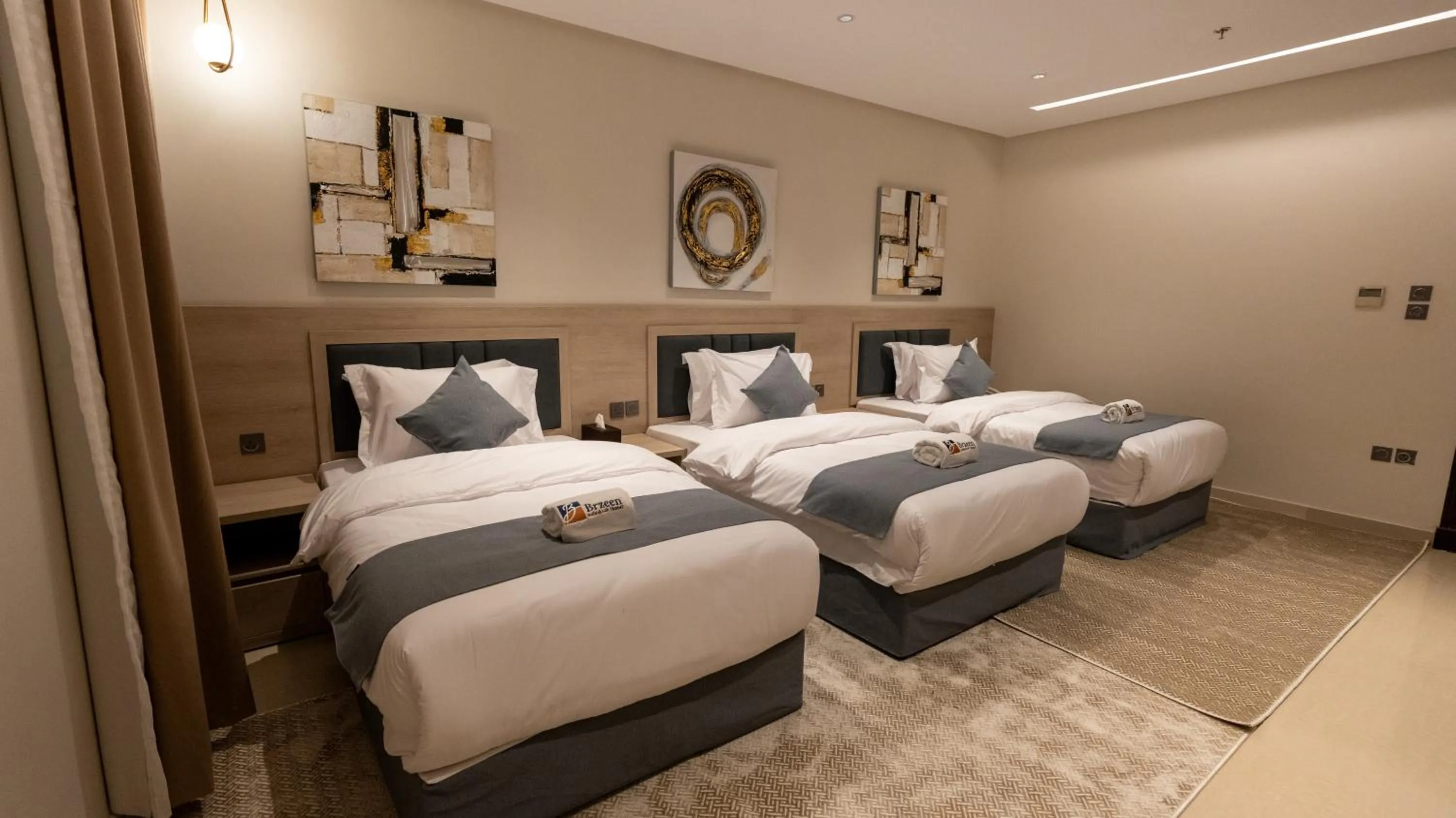 Bed in Brzeen Hotel Riyadh