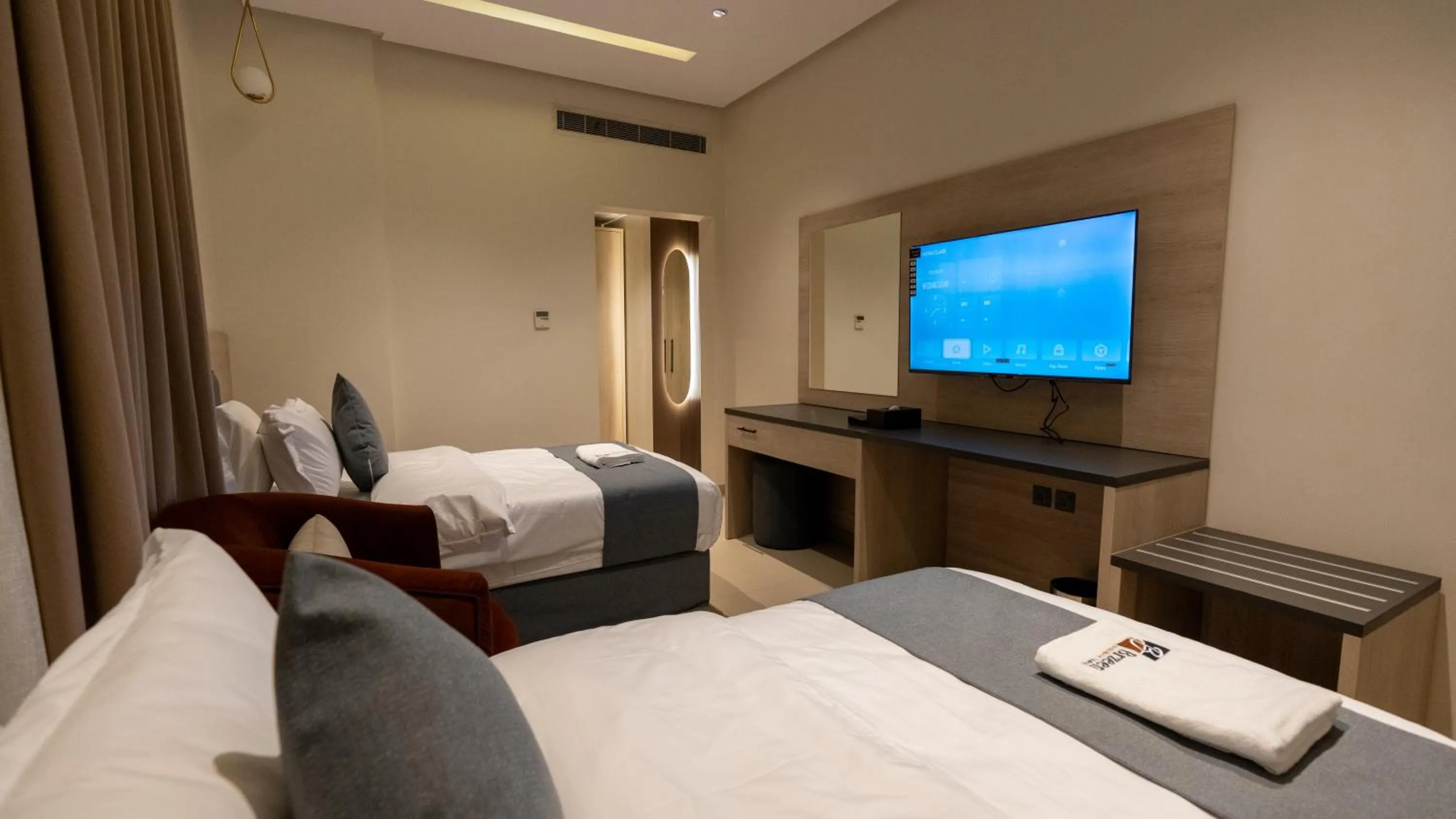 Bed in Brzeen Hotel Riyadh