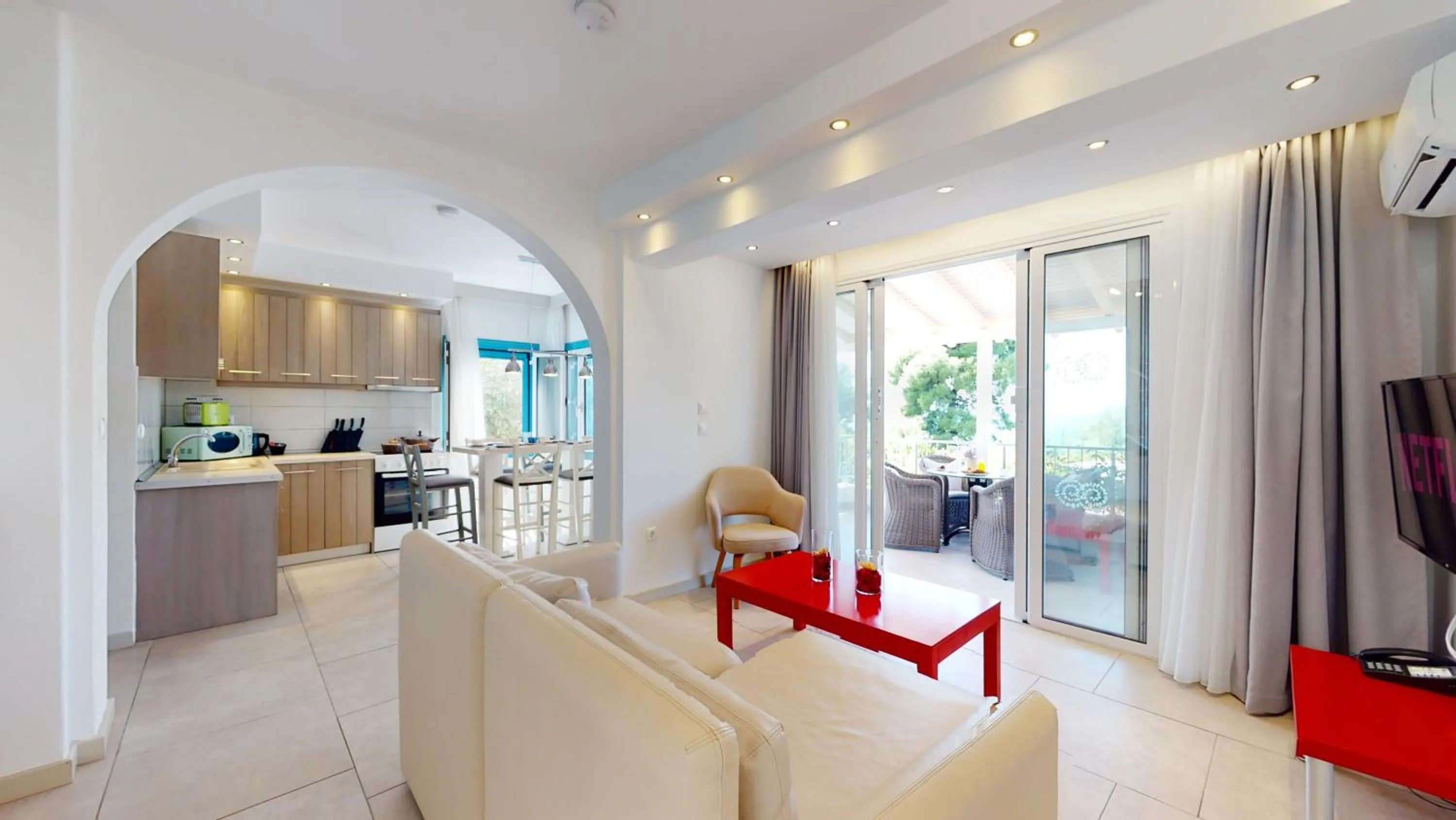 Living room in Acrotel Athena Villa