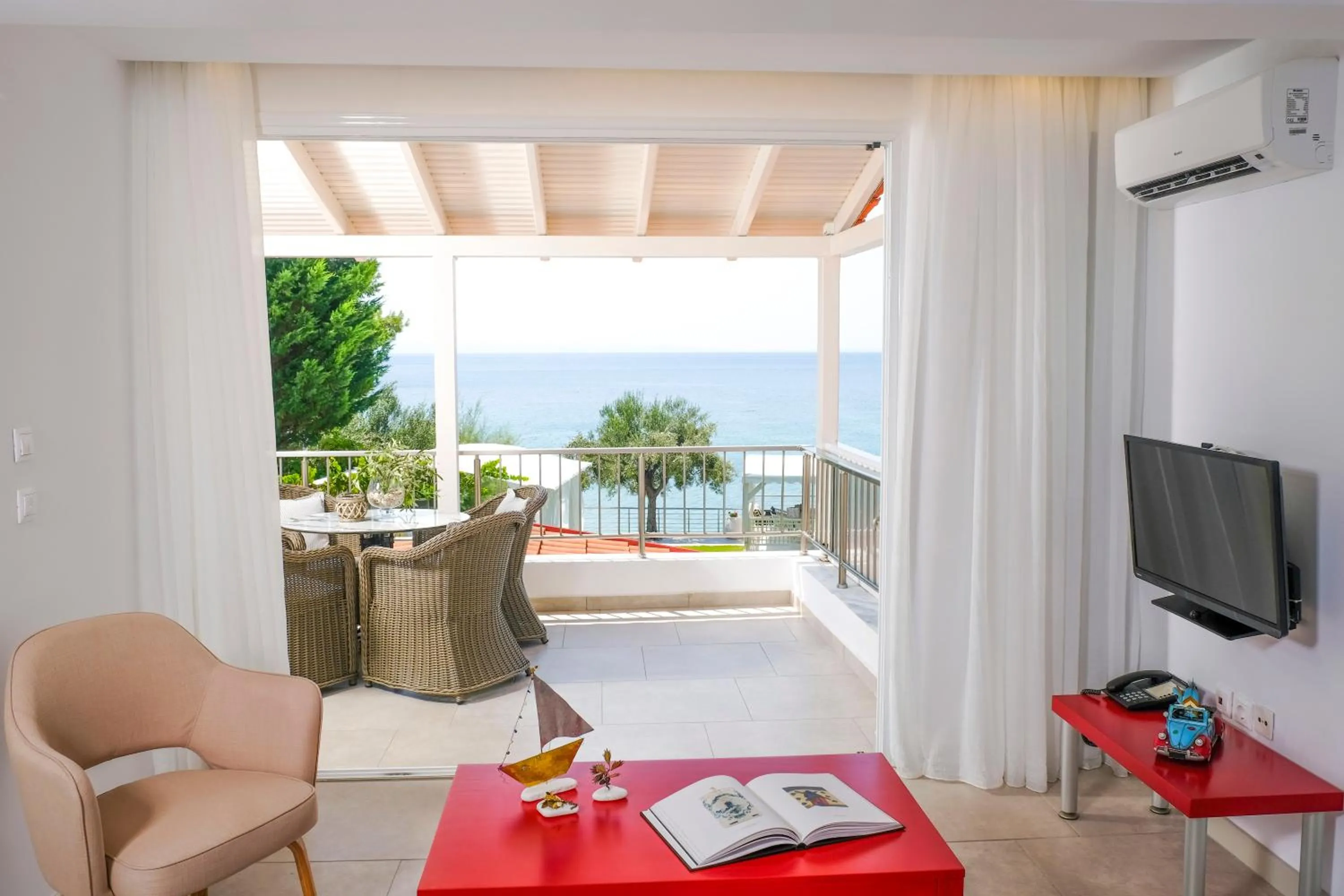 Balcony/Terrace in Acrotel Athena Villa