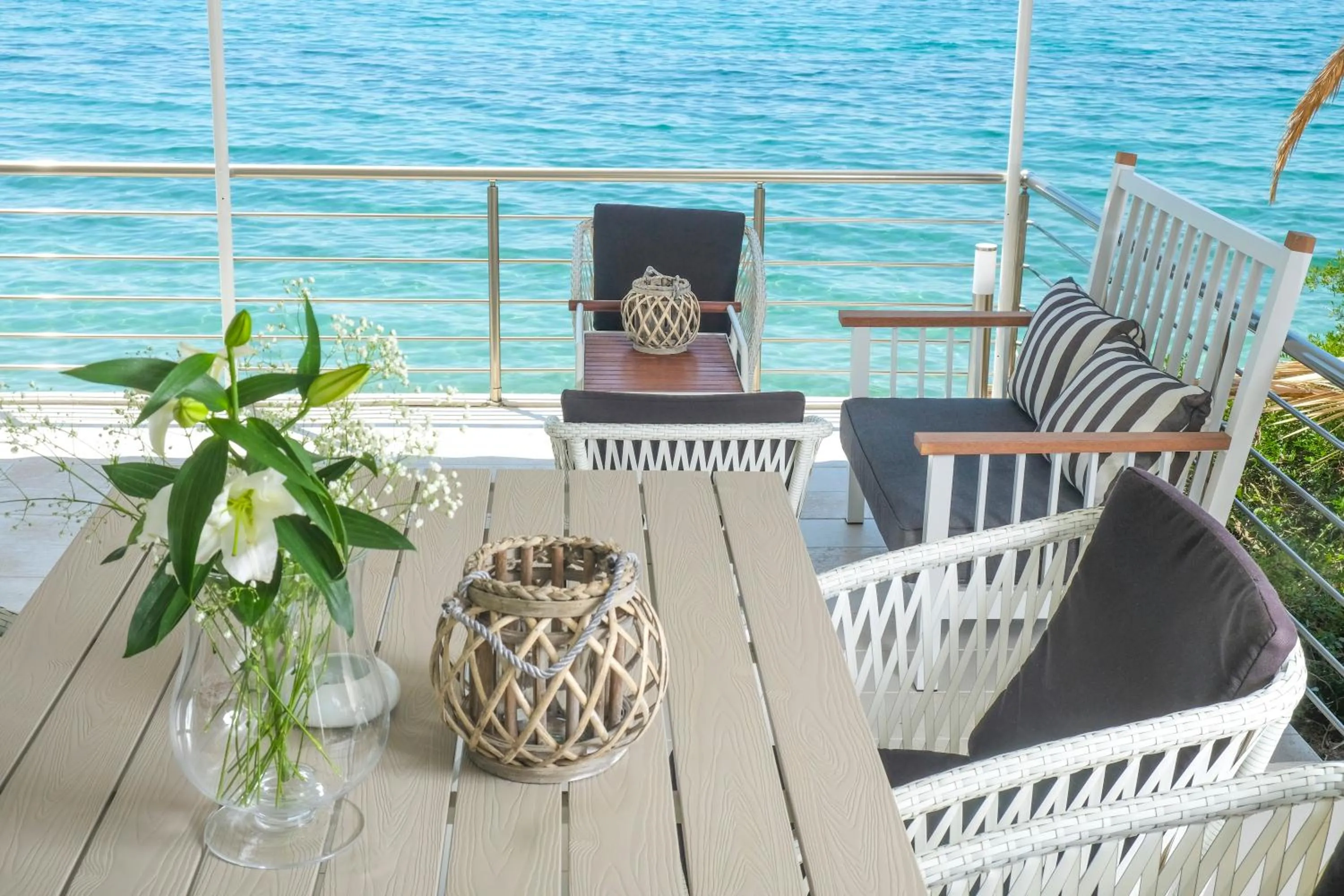 BBQ facilities in Acrotel Athena Villa