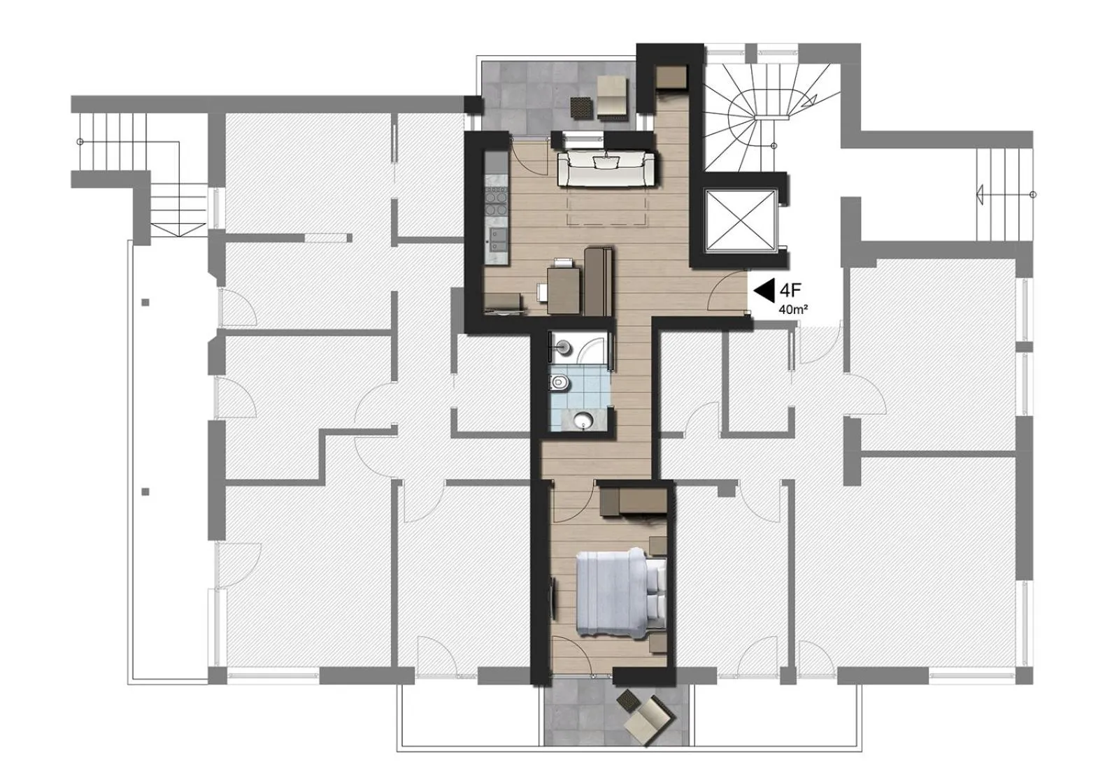 Floor plan in Residence Magdalena