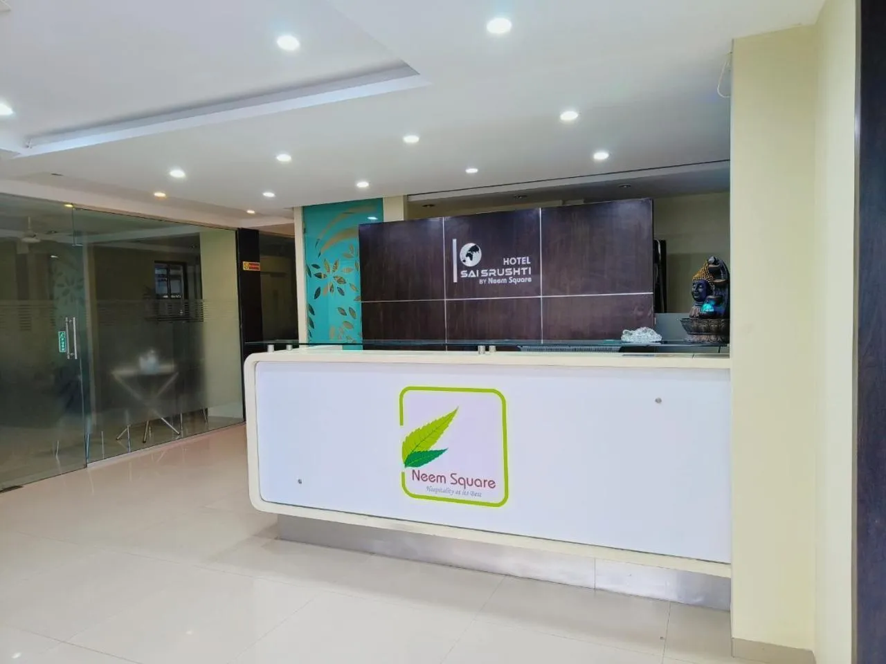 Lobby or reception in SAI SRUSHTI by NEEM SQUARE