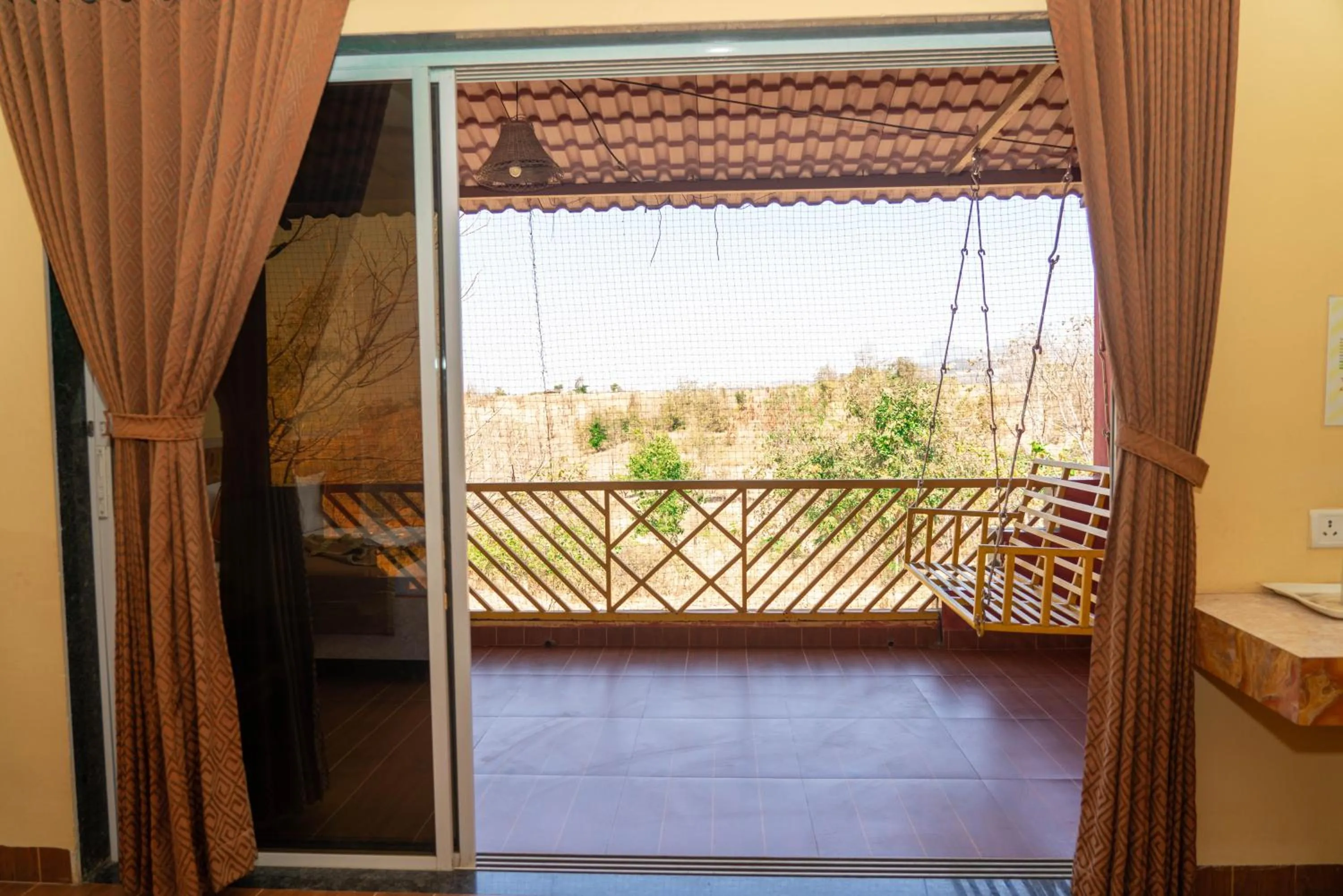 Balcony/Terrace in Wild Camp- The Nature Resort