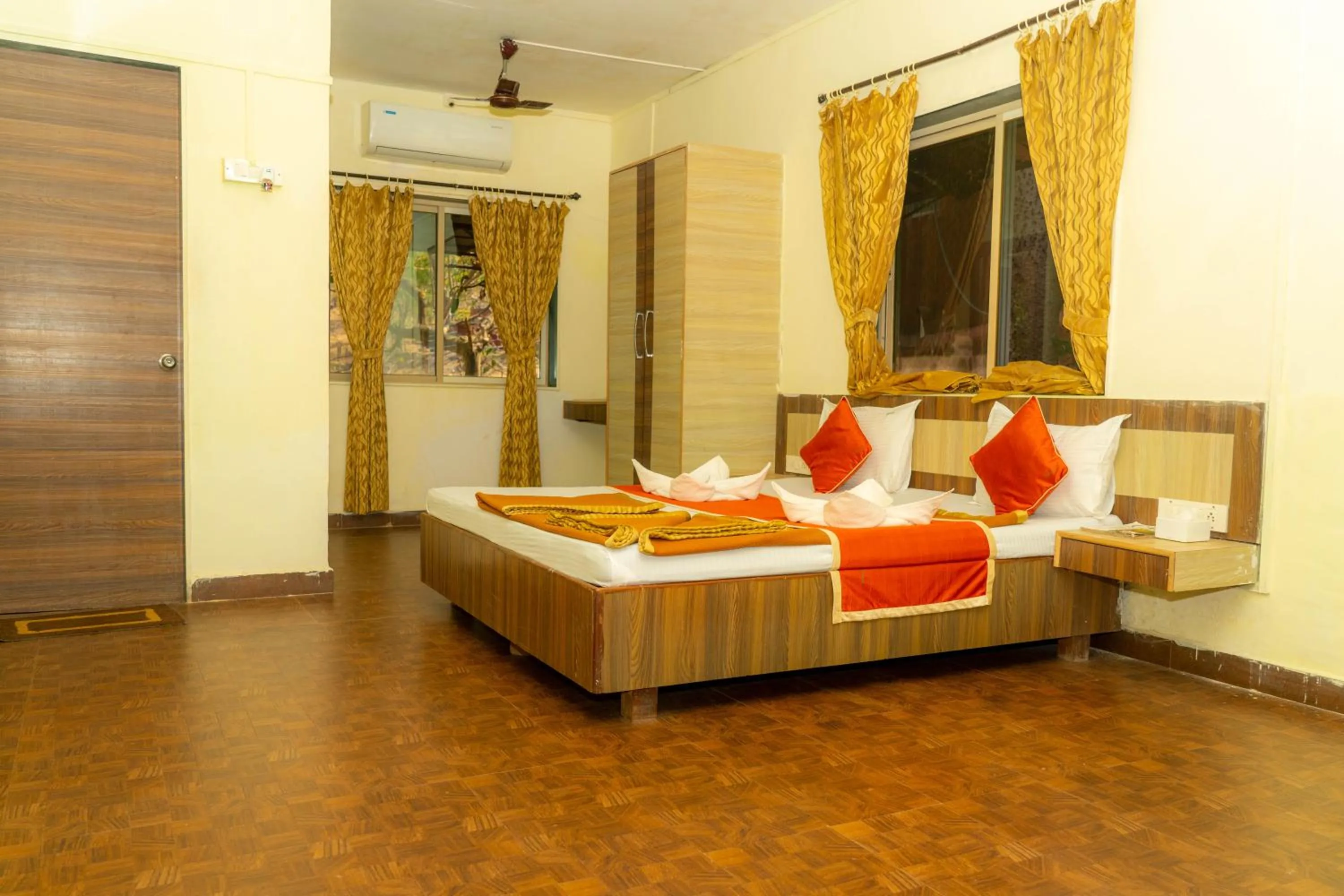 Bathroom, Bed in Wild Camp- The Nature Resort