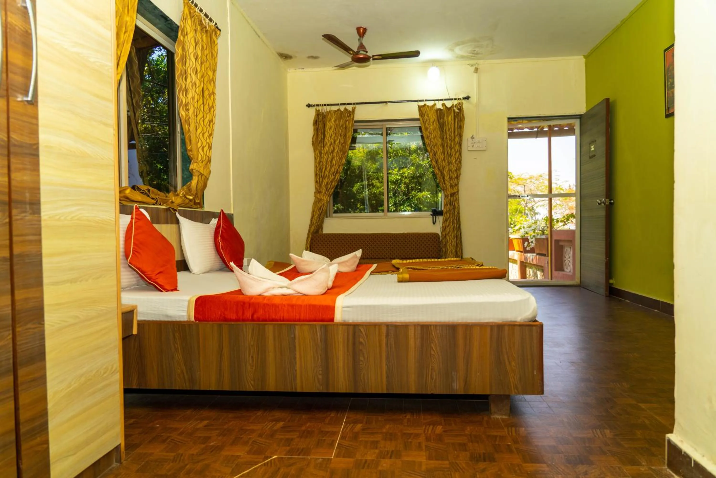 Bathroom, Bed in Wild Camp- The Nature Resort