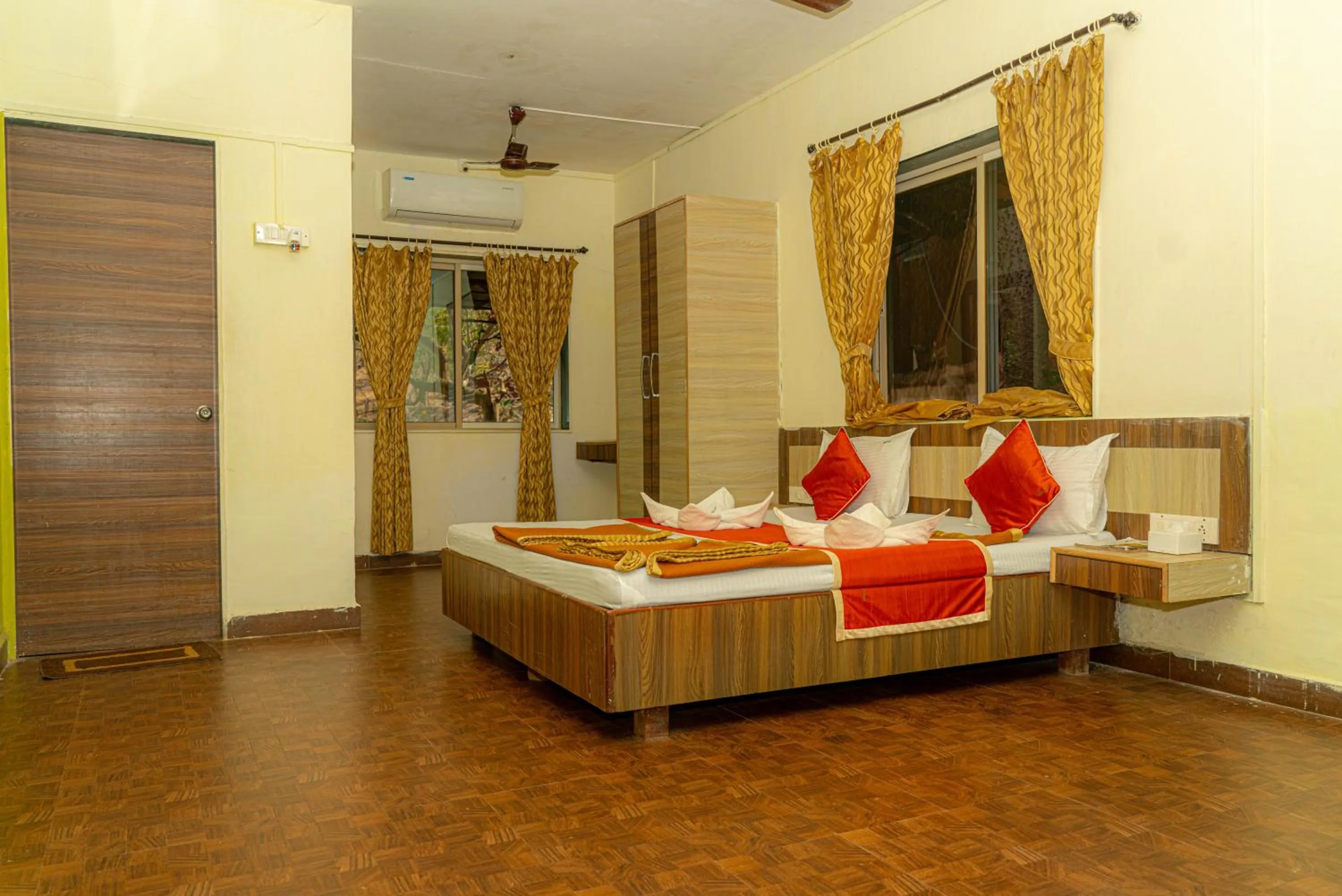 Bathroom, Bed in Wild Camp- The Nature Resort