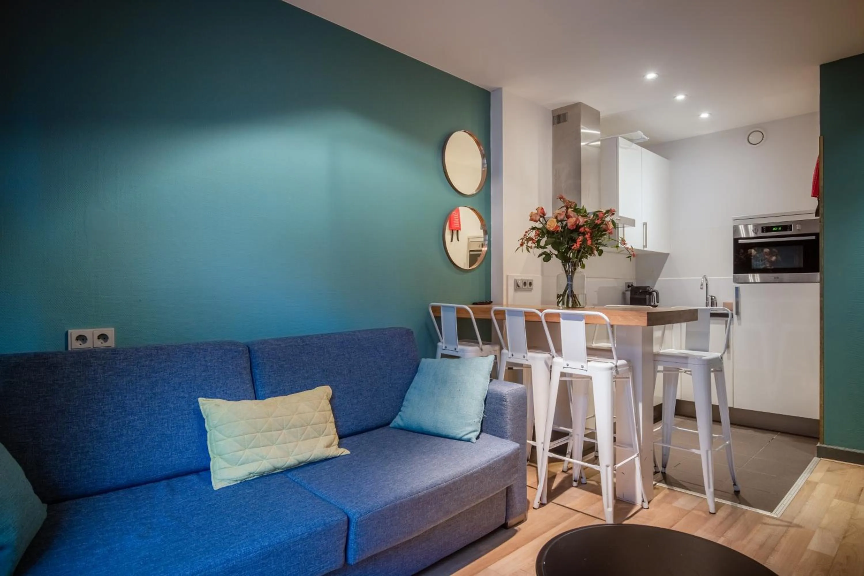 Kitchen or kitchenette in Musea Hotel & Apartments