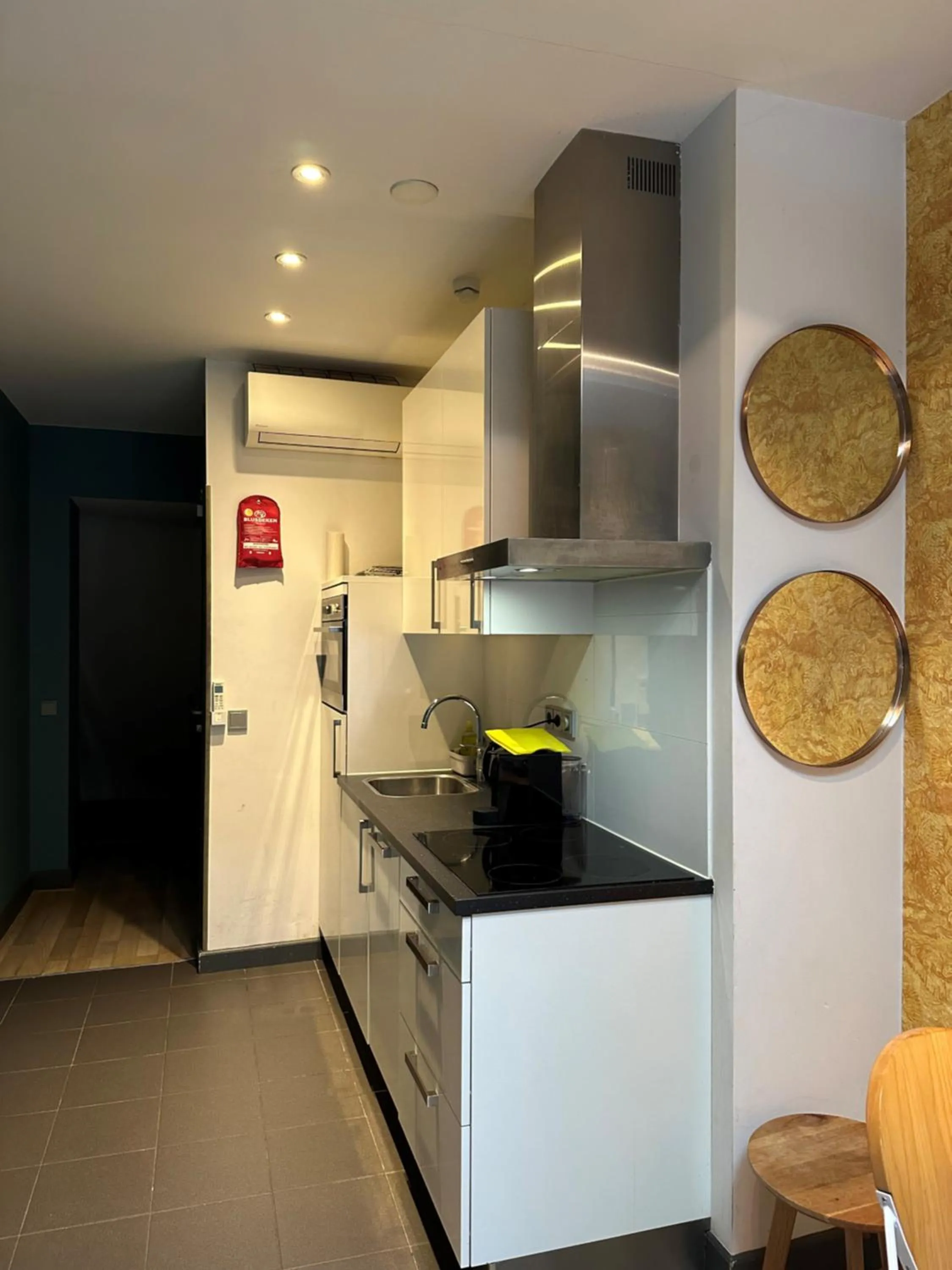 Kitchen or kitchenette in Musea Hotel & Apartments